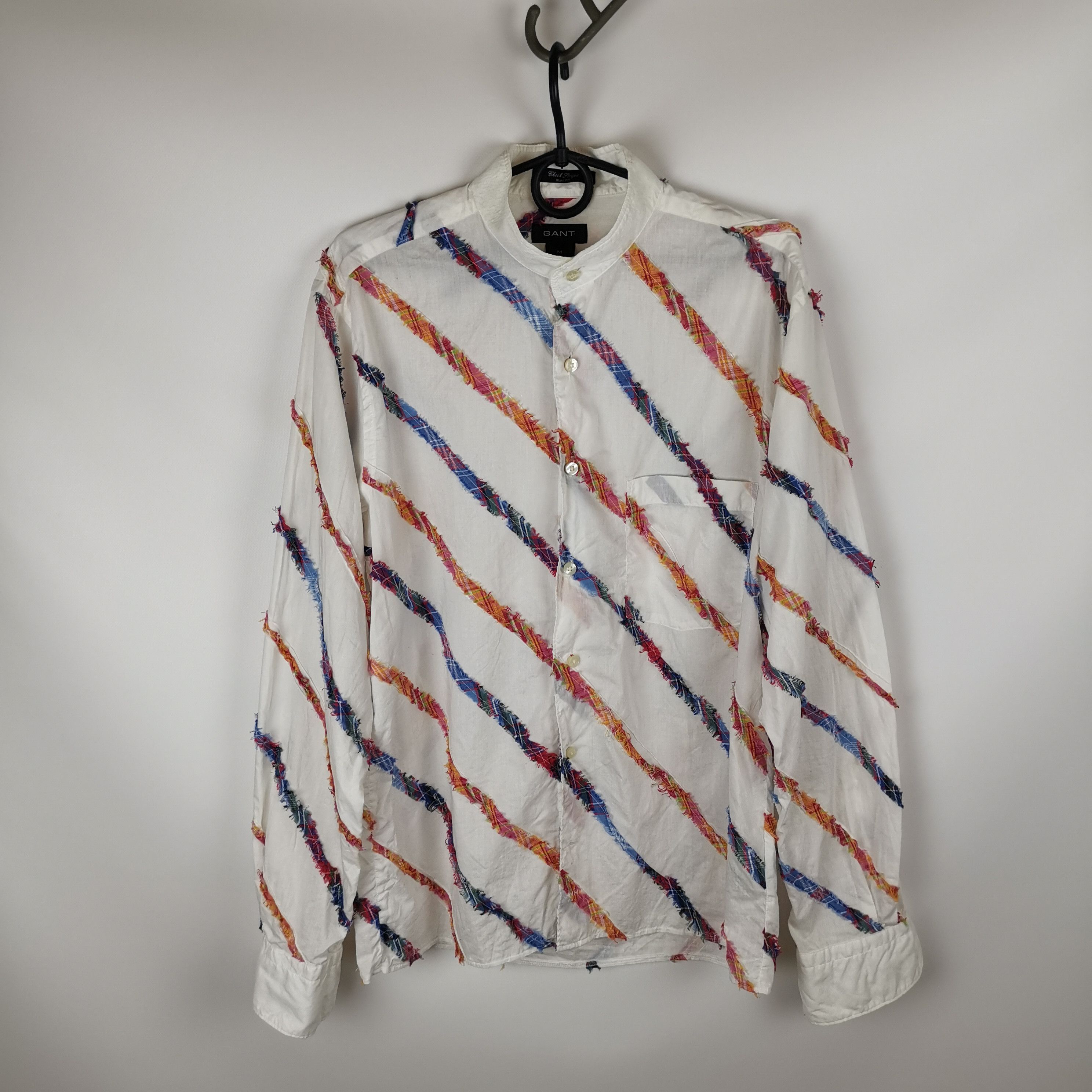 Gant Gant check stripe patchwork white shirt Size US M / EU 48-50 / 2 - 2 Thumbnail