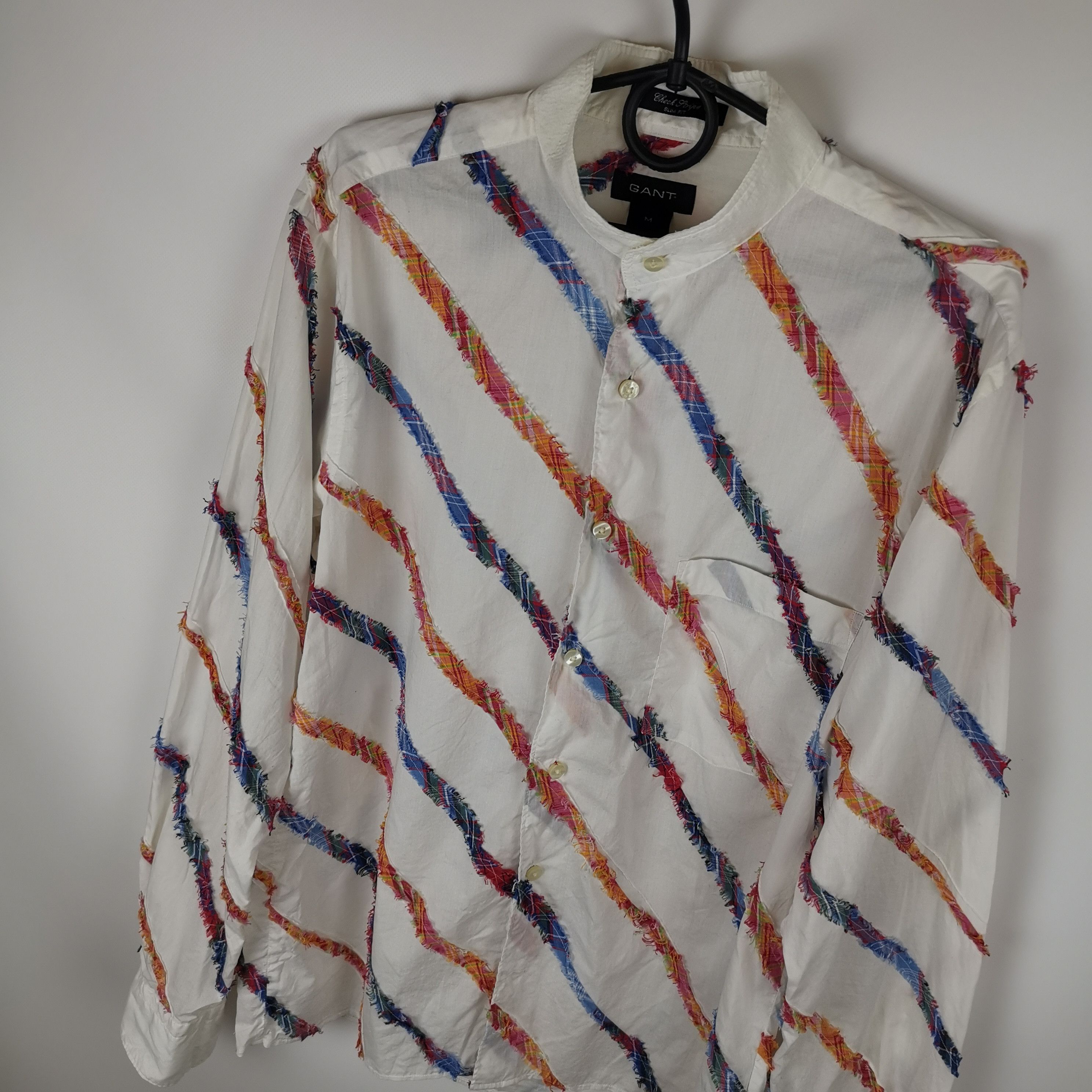 Gant Gant check stripe patchwork white shirt Size US M / EU 48-50 / 2 - 8 Thumbnail