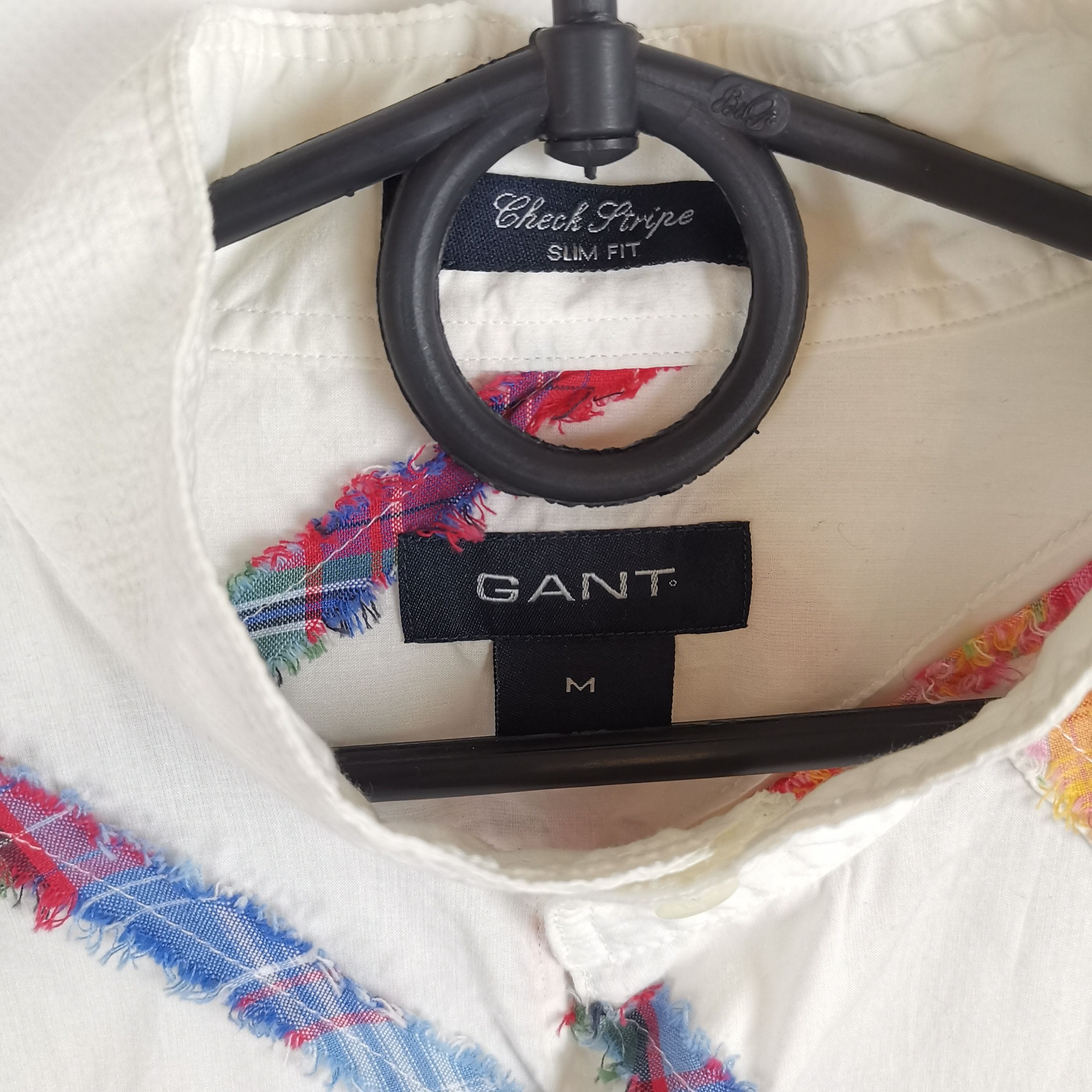 Gant Gant check stripe patchwork white shirt Size US M / EU 48-50 / 2 - 7 Thumbnail