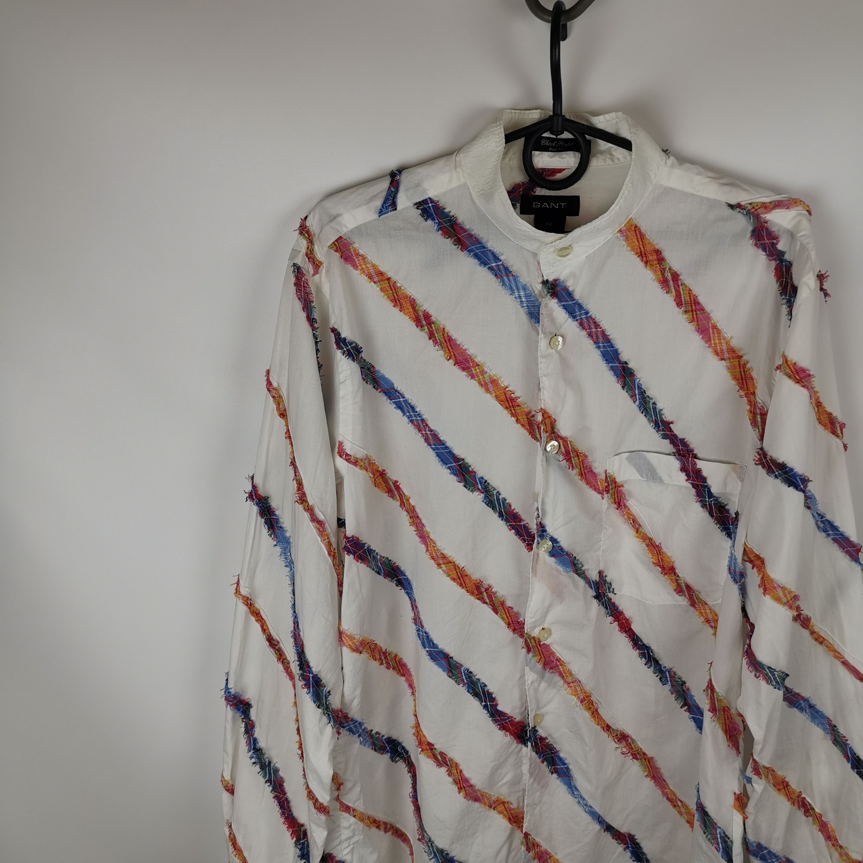 Gant Gant check stripe patchwork white shirt Size US M / EU 48-50 / 2 - 1 Thumbnail