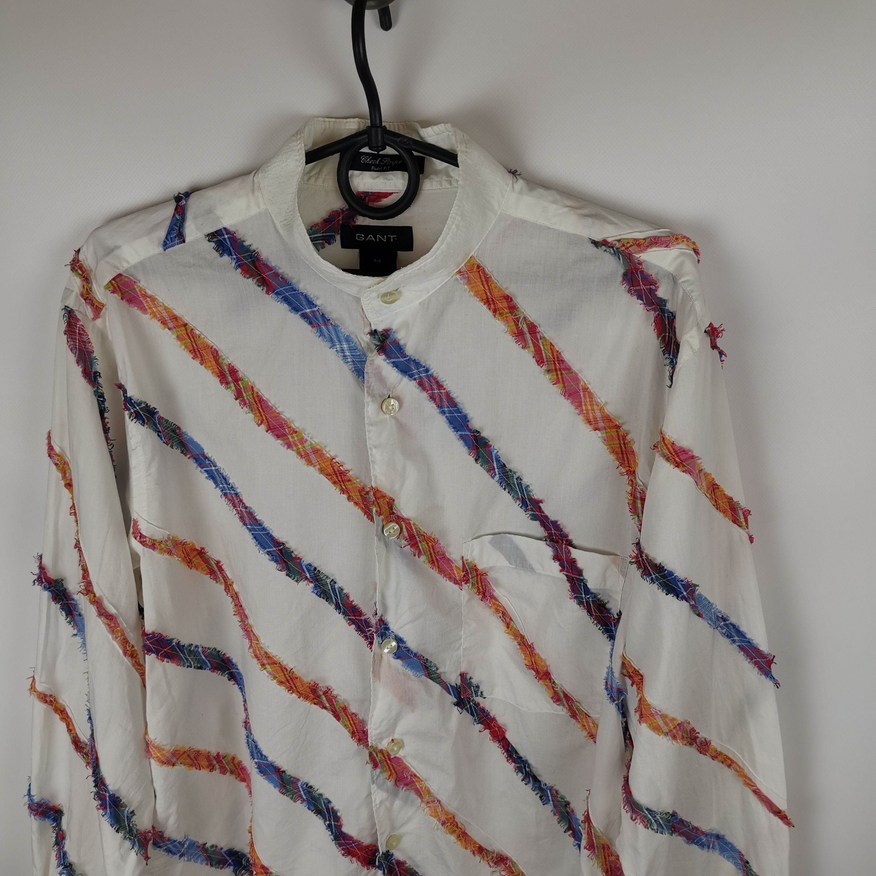 Gant Gant check stripe patchwork white shirt Size US M / EU 48-50 / 2 - 3 Thumbnail