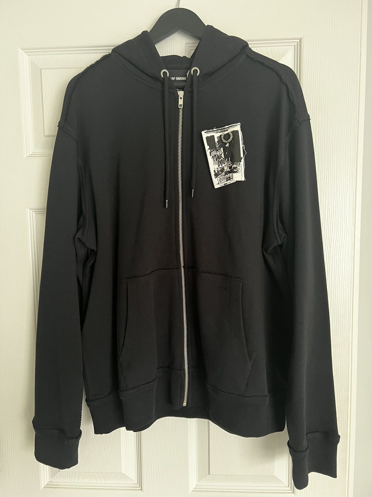Fred Perry × Raf Simons Fred Perry X Raf Simons Patch Hoodie | Grailed