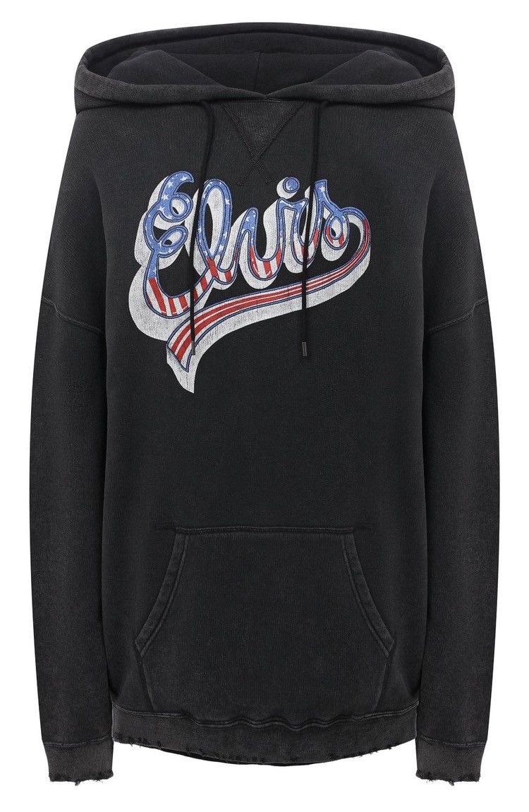 R13 Elvis Flag Logo Oversized Hoodie. Small. Size US S / EU 44-46 / 1 - 10 Thumbnail
