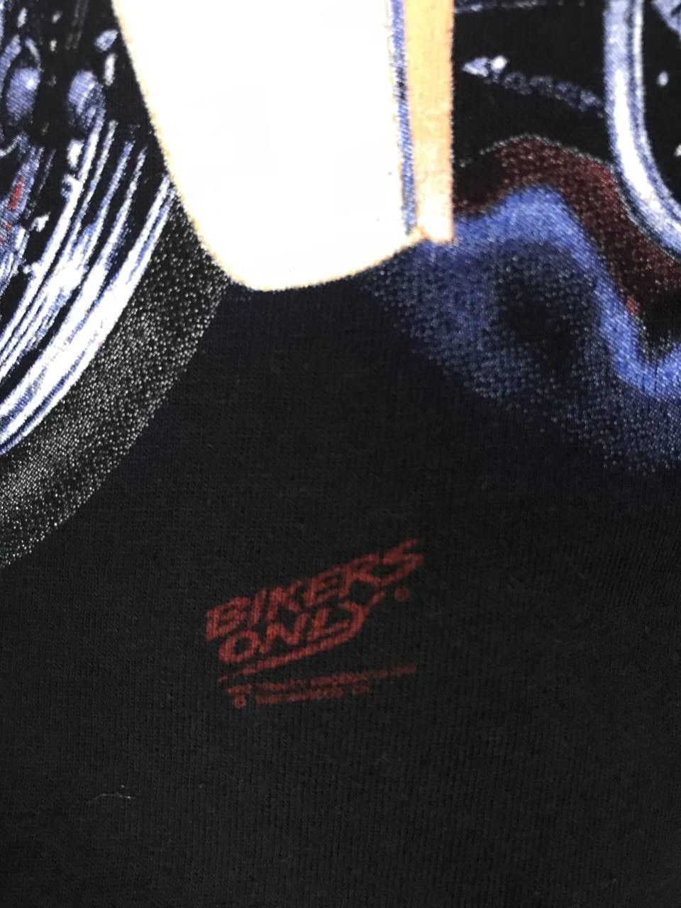 Band Tees Old Glory Bikers Only 1996 vintage rock bikers tee Size US XL / EU 56 / 4 - 5 Thumbnail