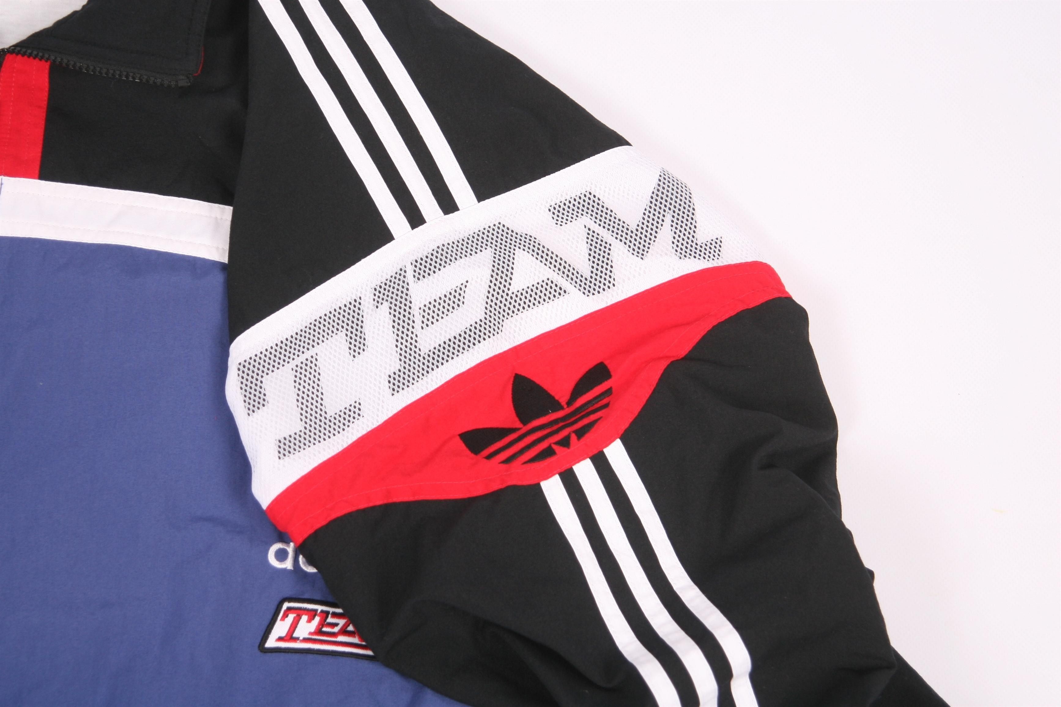 Adidas 🔥 VTG 🔥 90s Adidas Team Full Zip Track Jacket Size US XL / EU 56 / 4 - 5 Thumbnail