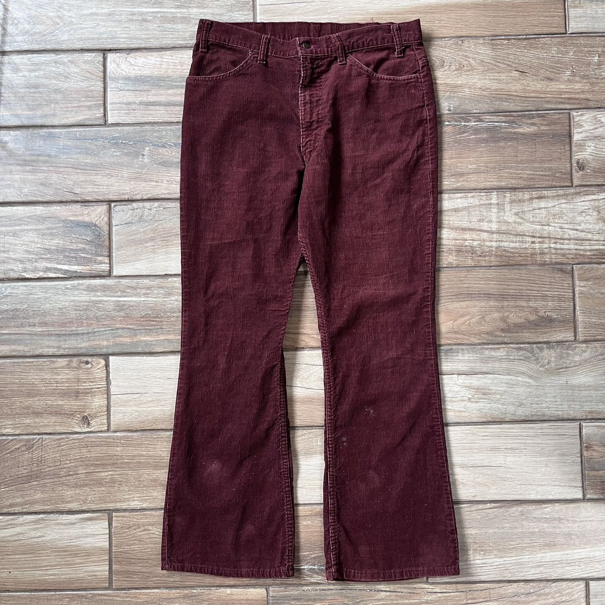 Levi's Vintage Corduroy levi 646 bell bottom pants Size US 35 - 2 Thumbnail