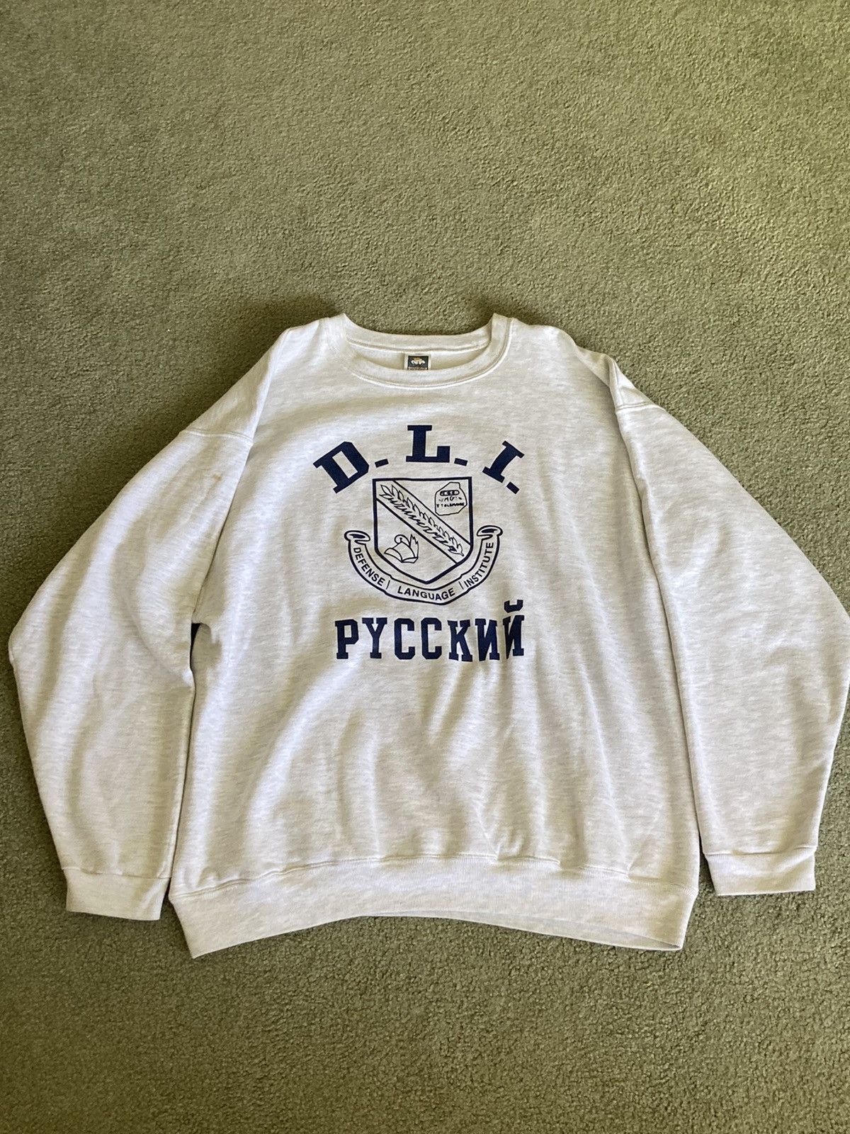 Vintage Vintage 90s Defense Language Institute Russian Sweatshirt | Grailed