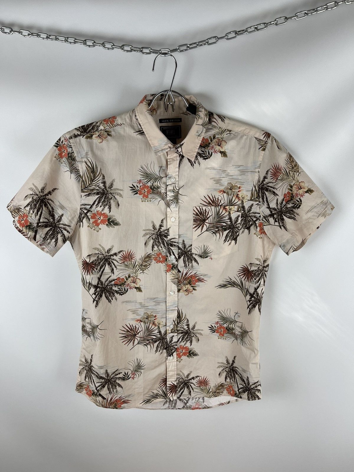 Other F&F vntg Hawaiian shirt short sleeve flower floral pattern Size US S / EU 44-46 / 1 - 1 Thumbnail
