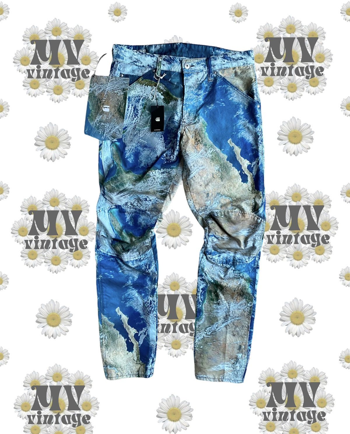 G-Star G star Raw Elwood x52 5622 all over print rap custom Size US 32 / EU 48 - 1 Thumbnail