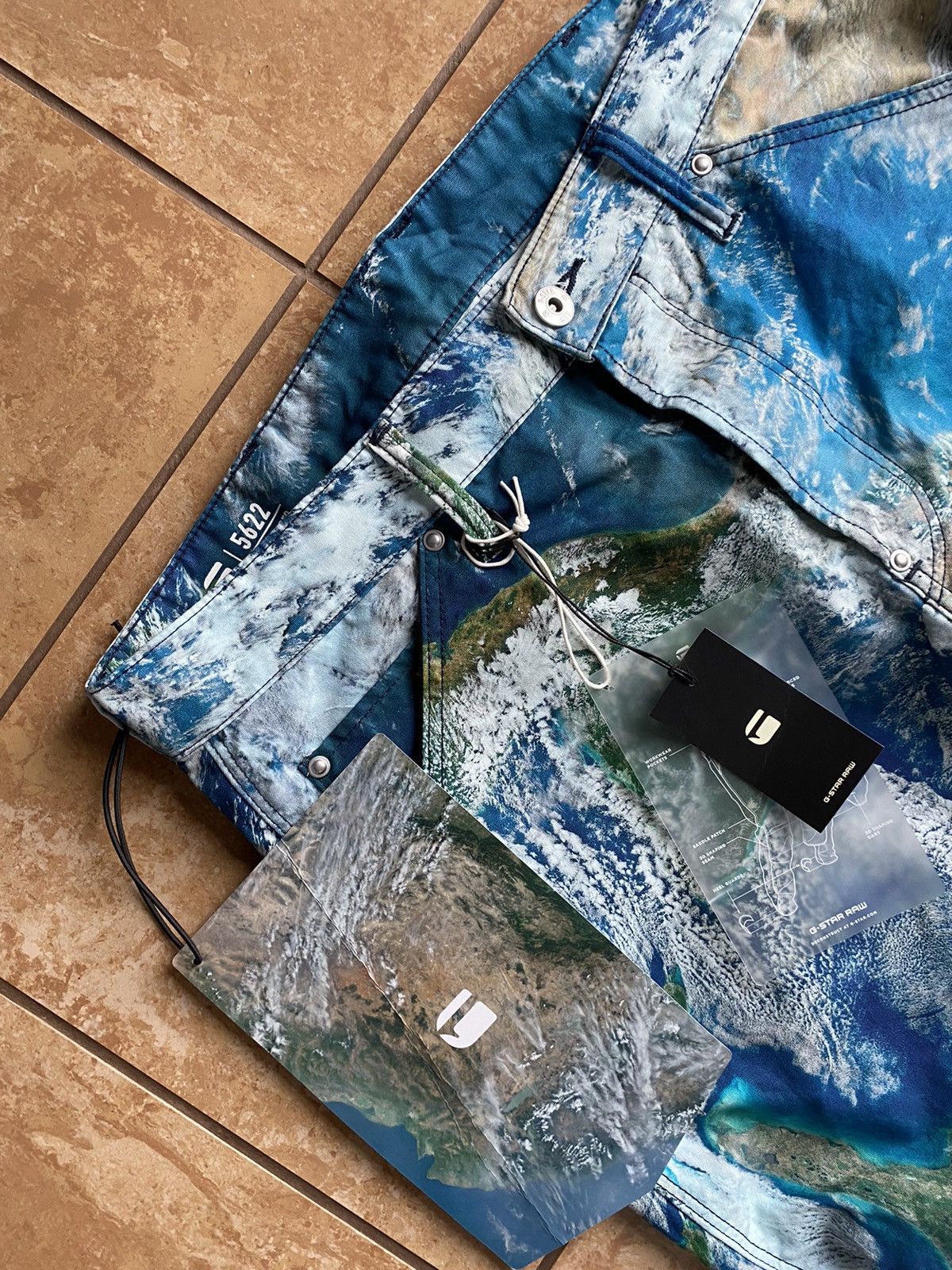 G-Star G star Raw Elwood x52 5622 all over print rap custom Size US 32 / EU 48 - 3 Thumbnail