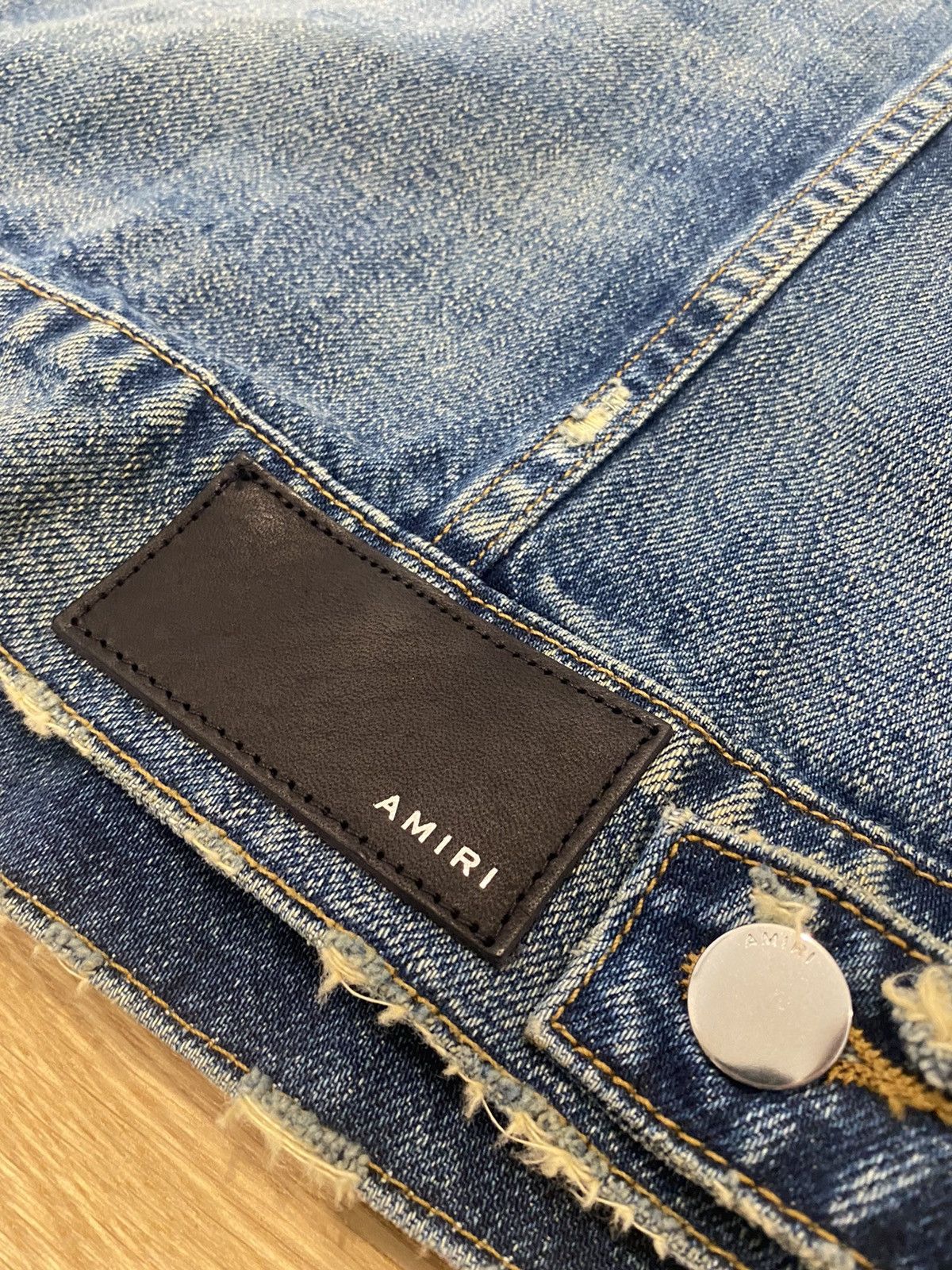 Amiri AMIRI SLEEVELESS TRUCKER JACKET Size US XL / EU 56 / 4 - 7 Thumbnail