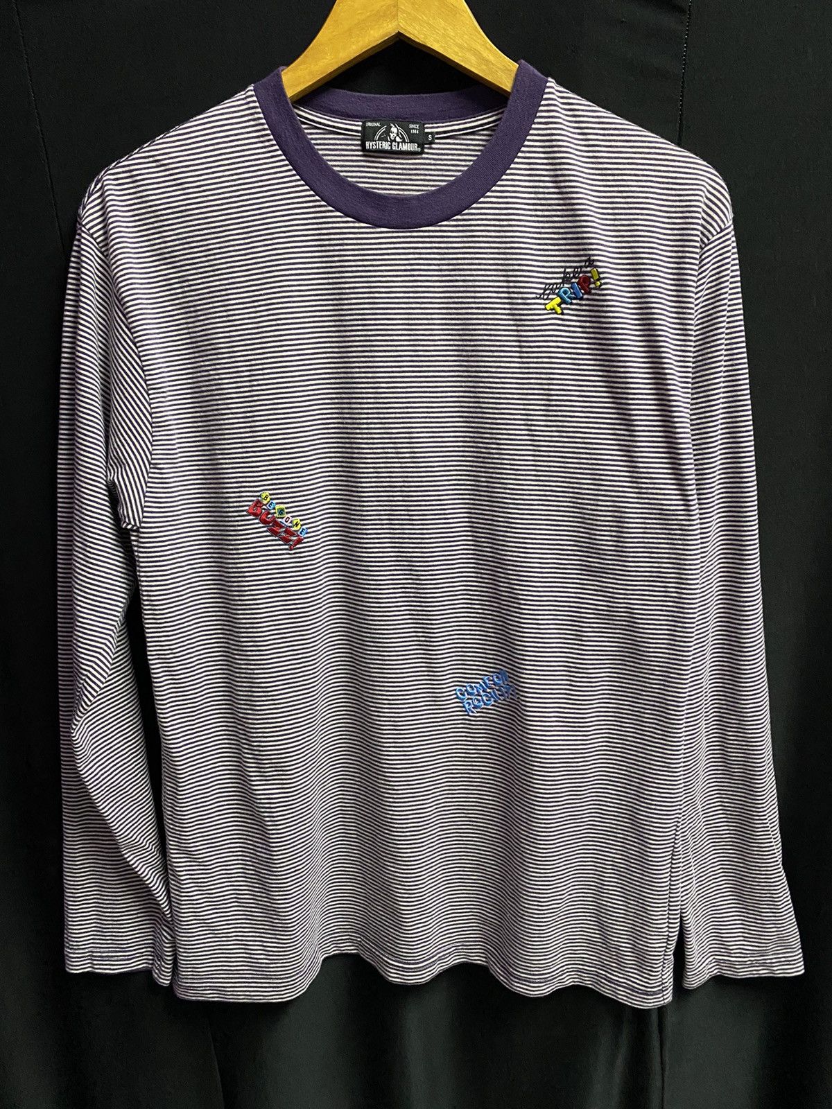 Hysteric Glamour HG embroidered logo Cobain stripe Size US S / EU 44-46 / 1 - 2 Thumbnail