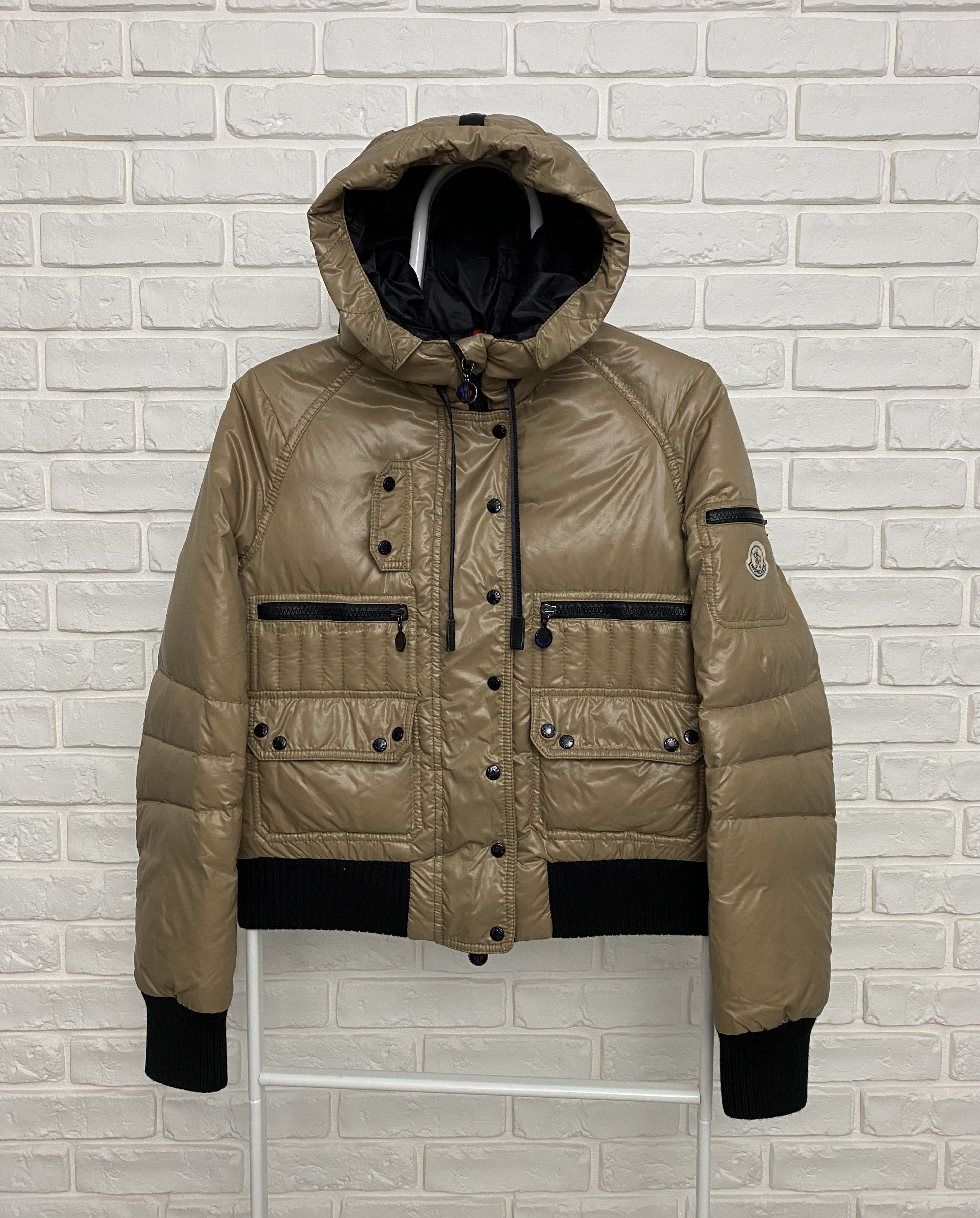 Moncler Authentic Moncler Jacket Puffer Beige Hooded Size 1 | Grailed