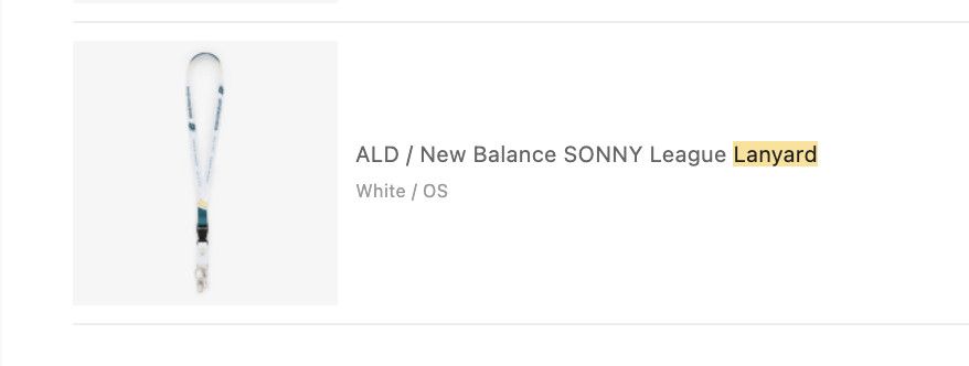Aime Leon Dore × New Balance Aime leon dore ALD / New Balance SONNY League Lanyard Size ONE SIZE - 4 Thumbnail