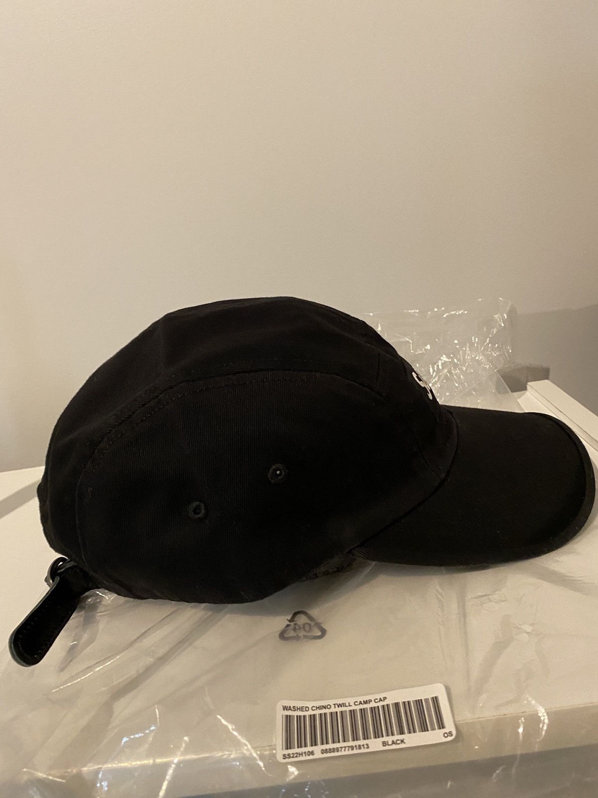 Supreme Supreme Washed Chino Twill Camp Cap Cap (SS22) Black Size ONE SIZE - 4 Thumbnail
