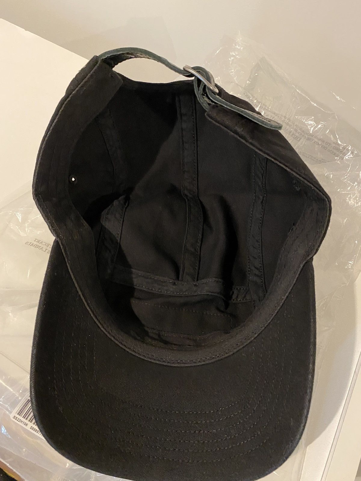 Supreme Supreme Washed Chino Twill Camp Cap Cap (SS22) Black Size ONE SIZE - 5 Thumbnail