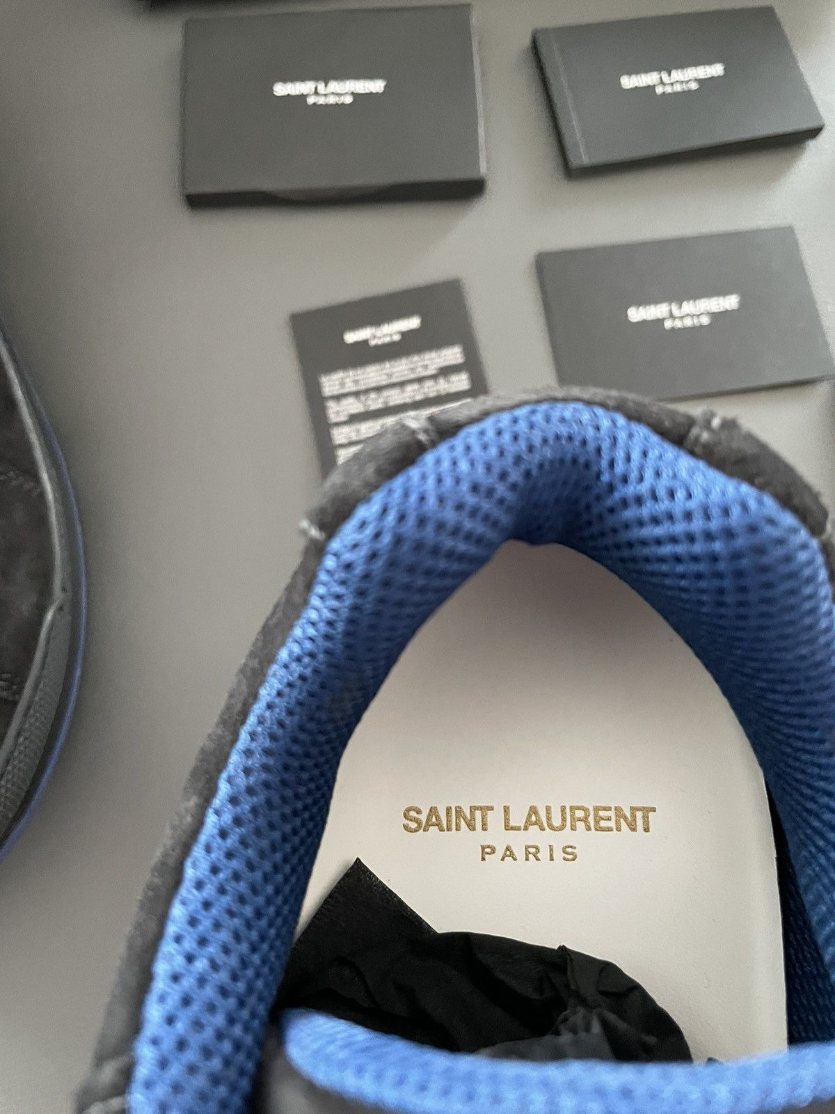 Saint Laurent Paris $890 Value Runway Brand NEW Velour Velvet Jump Sneakers Size US 9 / EU 42 - 15 Thumbnail
