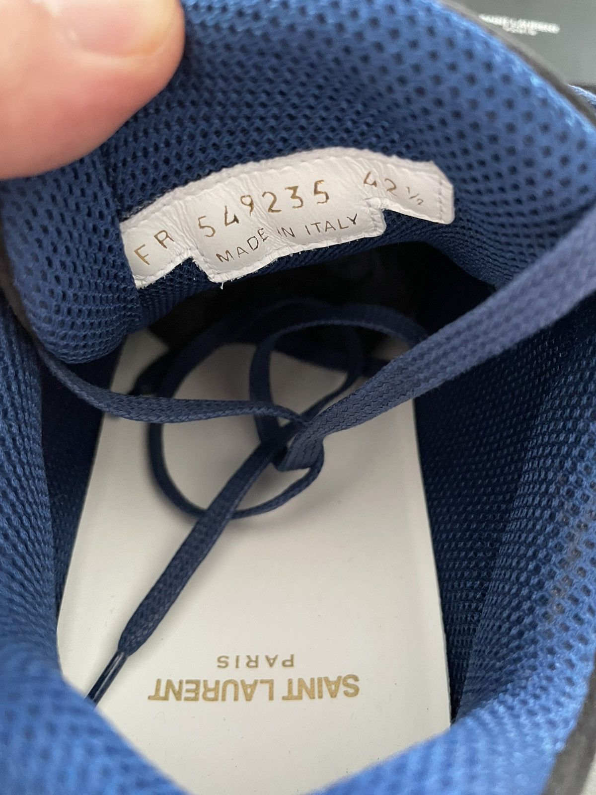 Saint Laurent Paris $890 Value Runway Brand NEW Velour Velvet Jump Sneakers Size US 9 / EU 42 - 17 Thumbnail