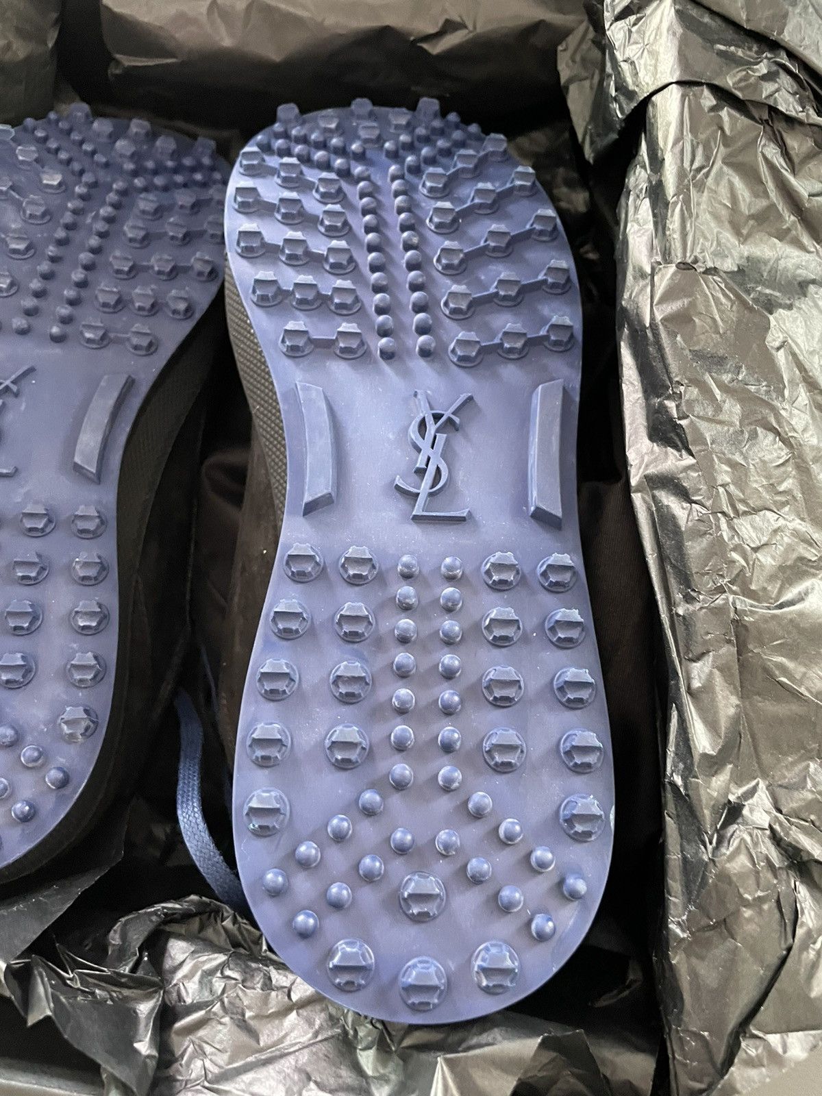 Saint Laurent Paris $890 Value Runway Brand NEW Velour Velvet Jump Sneakers Size US 9 / EU 42 - 11 Thumbnail