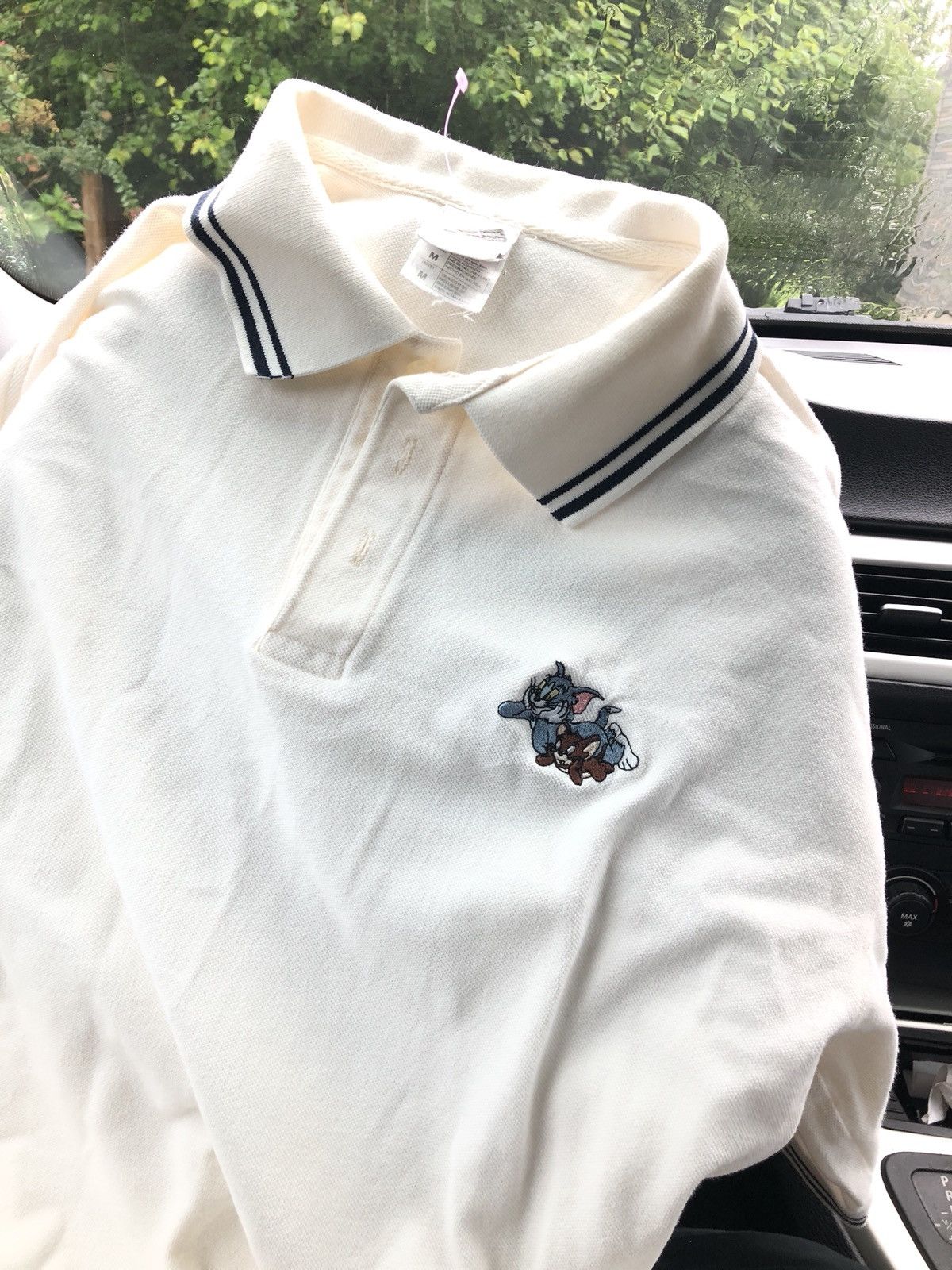 Vintage × Warner Bros Vintage Tom & Jerry Polo Size US M / EU 48-50 / 2 - 1 Thumbnail