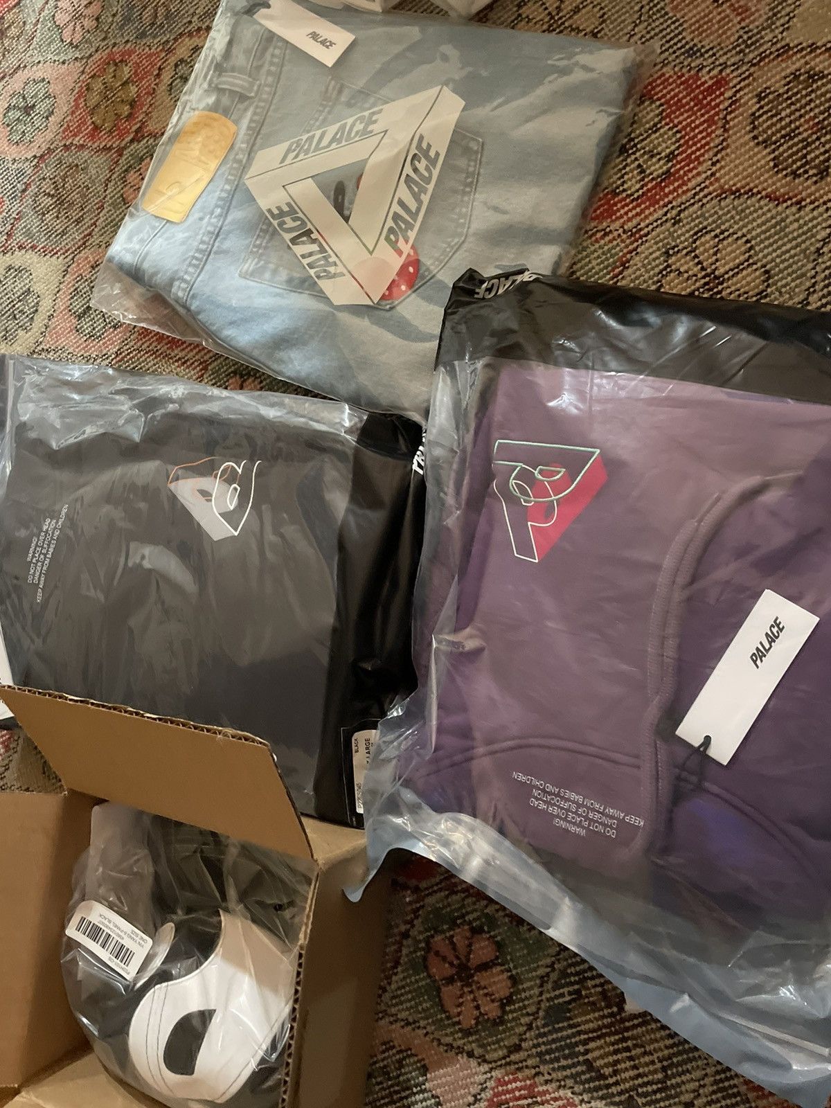 PALACE BIG P HOOD BLACK - X-Large New SS22