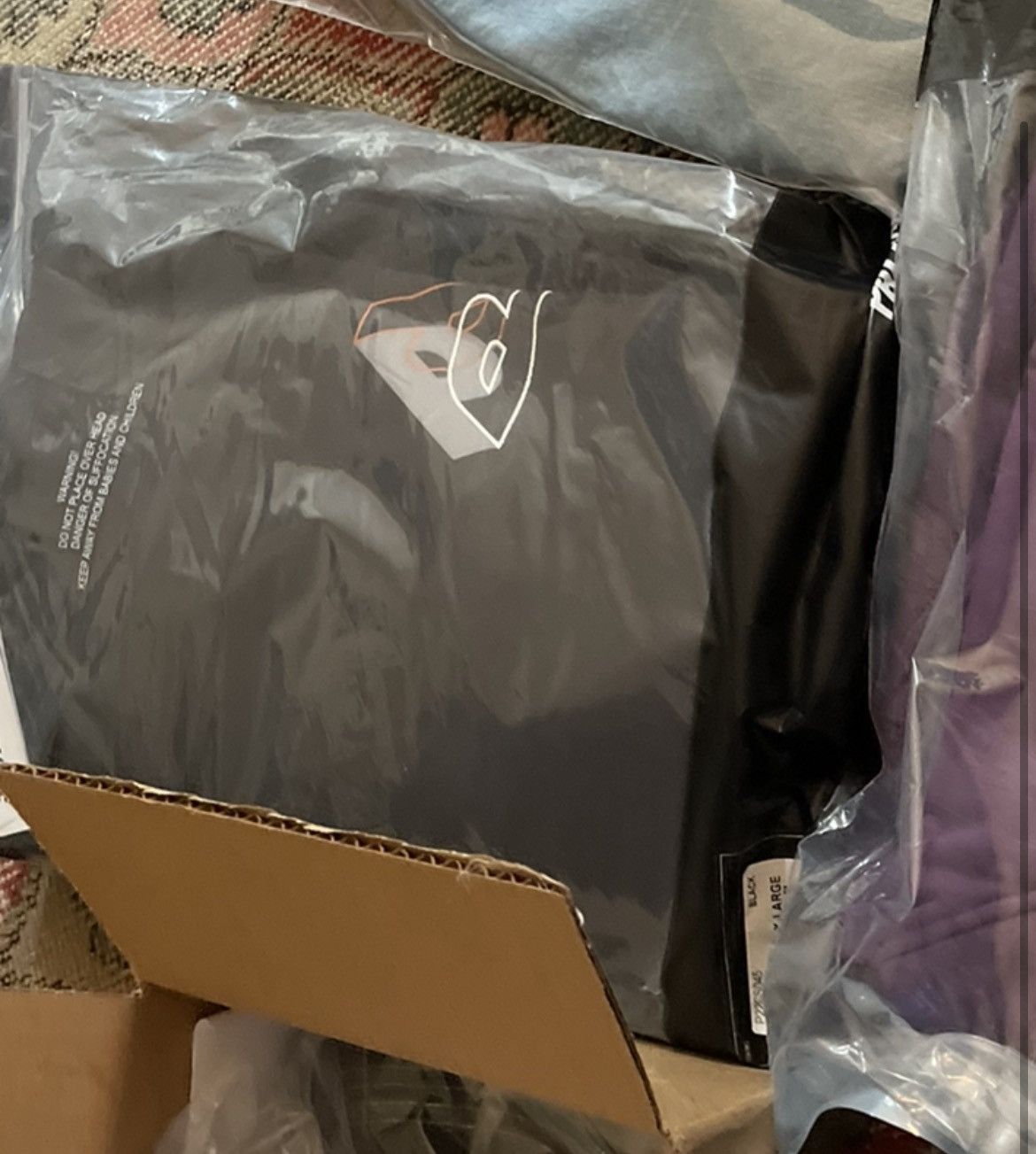 PALACE BIG P HOOD BLACK - X-Large New SS22