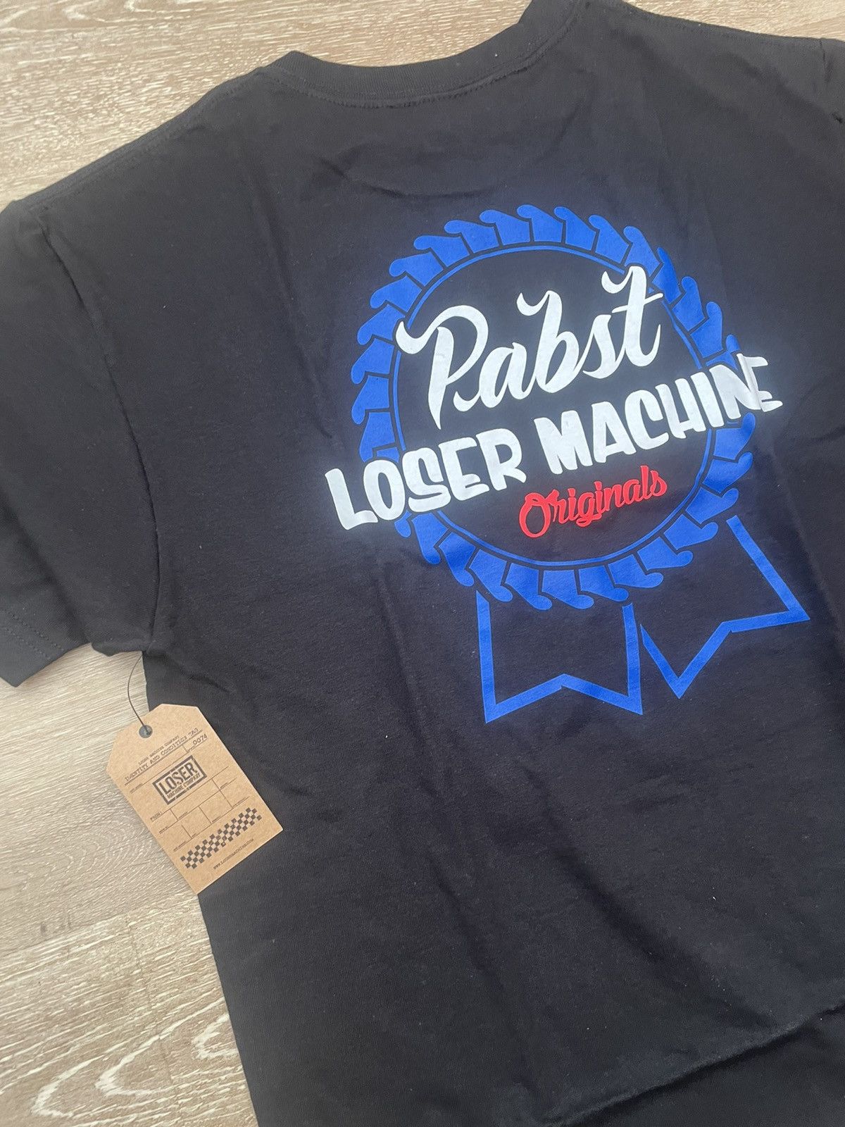 Loser Machine Company × Pabst Blue Ribbon Loser Machine x PBR Century T-Shirt in Black Size: MD Size US M / EU 48-50 / 2 - 2 Thumbnail