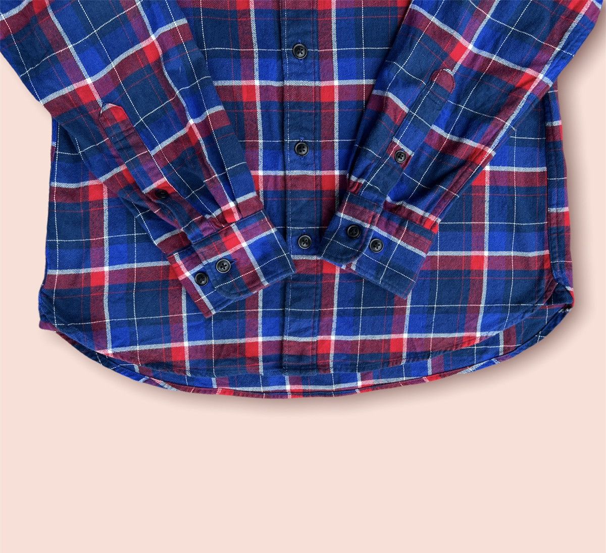 Japanese Brand × Jun Takahashi × Uniqlo UNIQLO MULTI BLUE PLAID FLANNEL Size US M / EU 48-50 / 2 - 8 Thumbnail