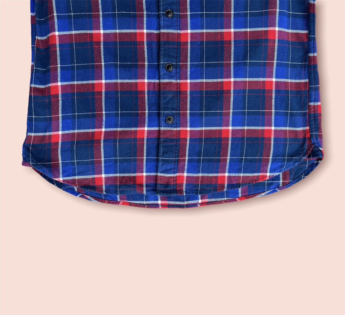 Japanese Brand × Jun Takahashi × Uniqlo UNIQLO MULTI BLUE PLAID FLANNEL Size US M / EU 48-50 / 2 - 7 Thumbnail