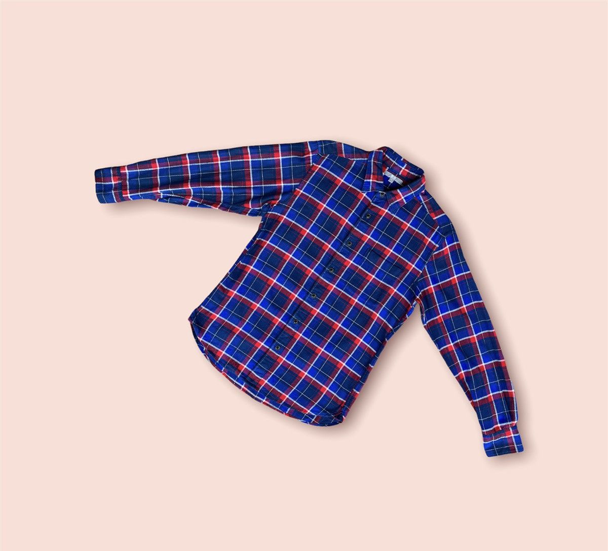 Japanese Brand × Jun Takahashi × Uniqlo UNIQLO MULTI BLUE PLAID FLANNEL Size US M / EU 48-50 / 2 - 4 Thumbnail