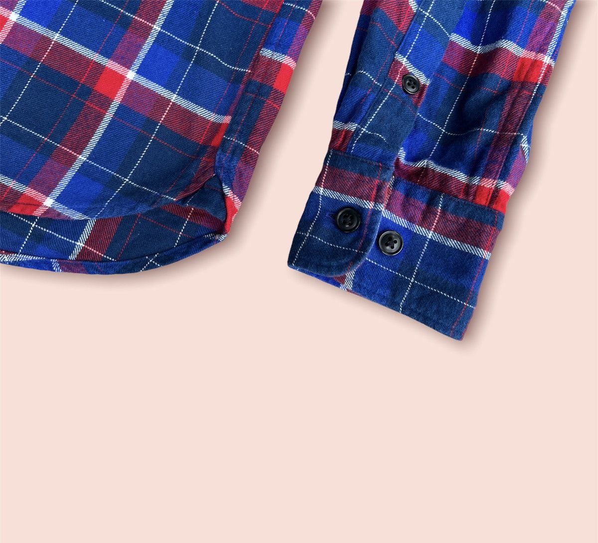 Japanese Brand × Jun Takahashi × Uniqlo UNIQLO MULTI BLUE PLAID FLANNEL Size US M / EU 48-50 / 2 - 9 Thumbnail