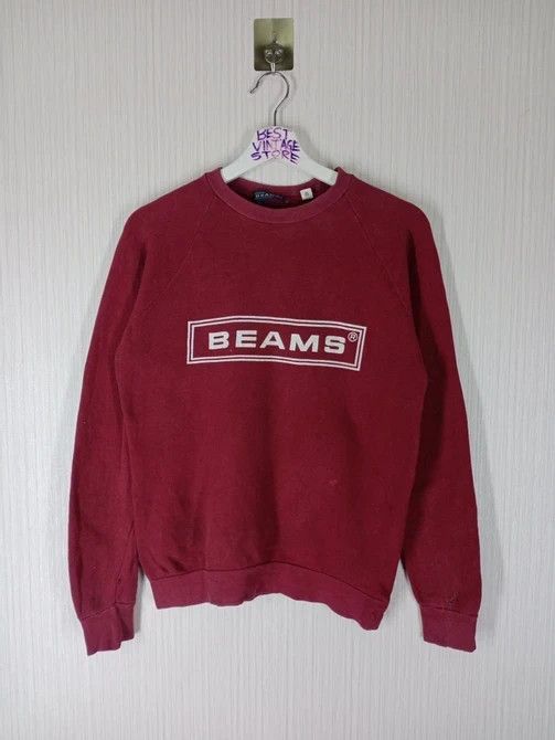 Beams Plus Rare Vintage 90s Beams Spell out Crewneck Sweatshirt Size US S / EU 44-46 / 1 - 2 Thumbnail
