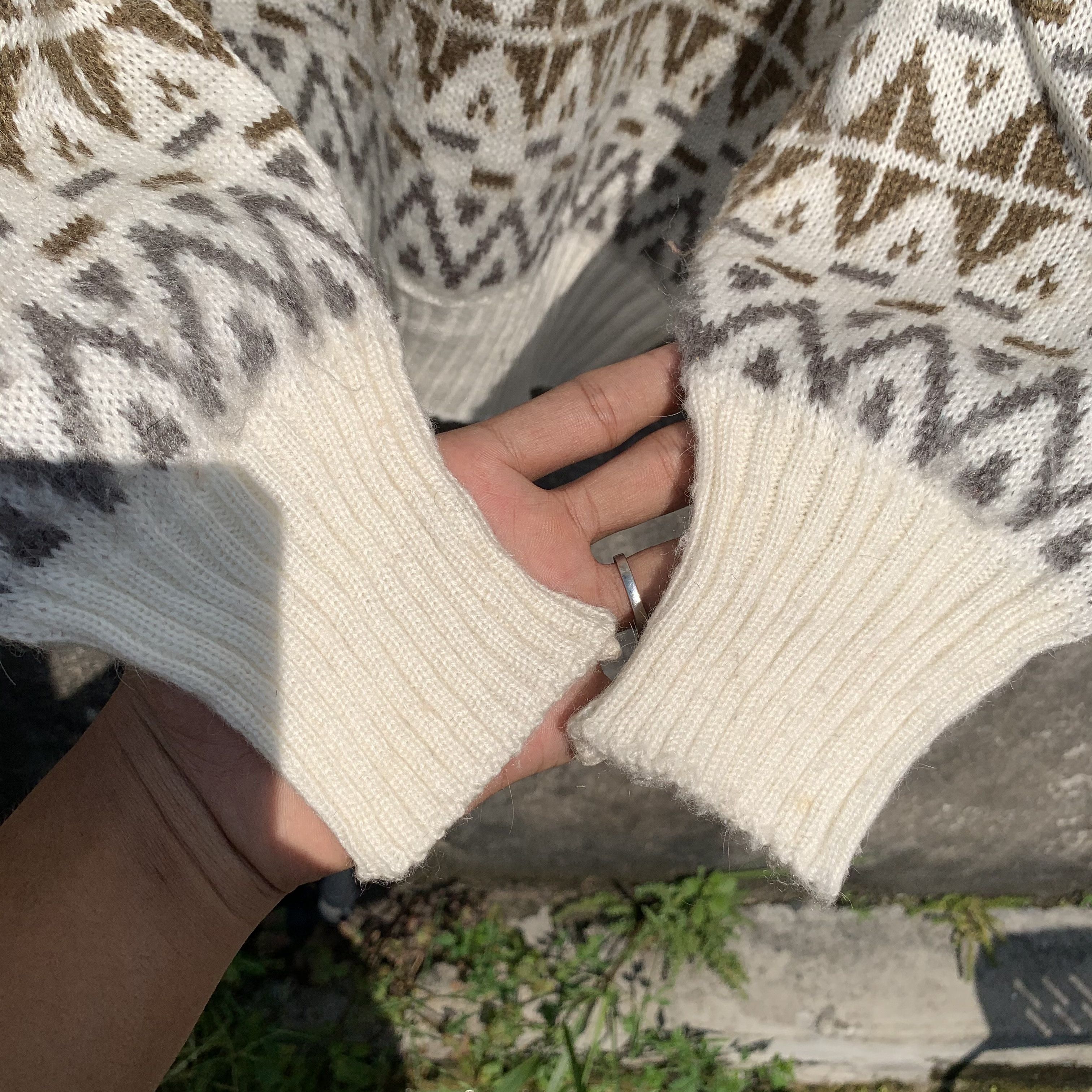 Piaget 1990’s Vintage Piaget Knit Jumper Arts Vneck Sweater Size US M / EU 48-50 / 2 - 7 Thumbnail