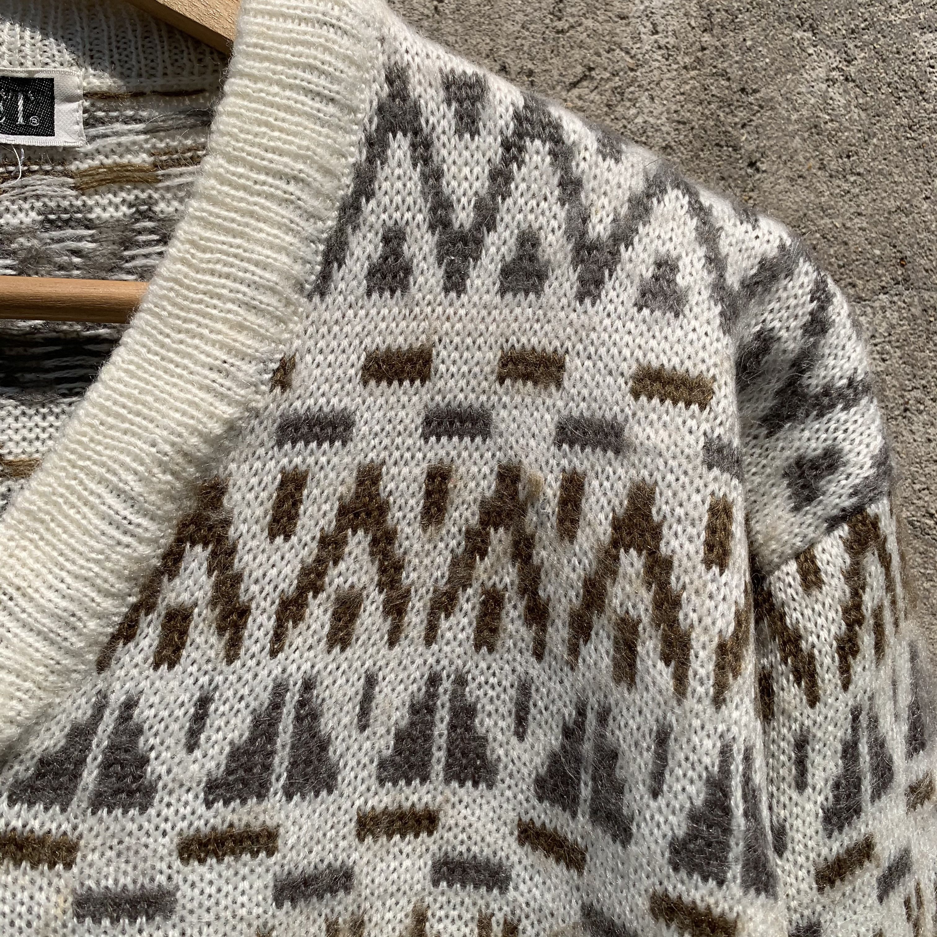 Piaget 1990’s Vintage Piaget Knit Jumper Arts Vneck Sweater Size US M / EU 48-50 / 2 - 5 Thumbnail