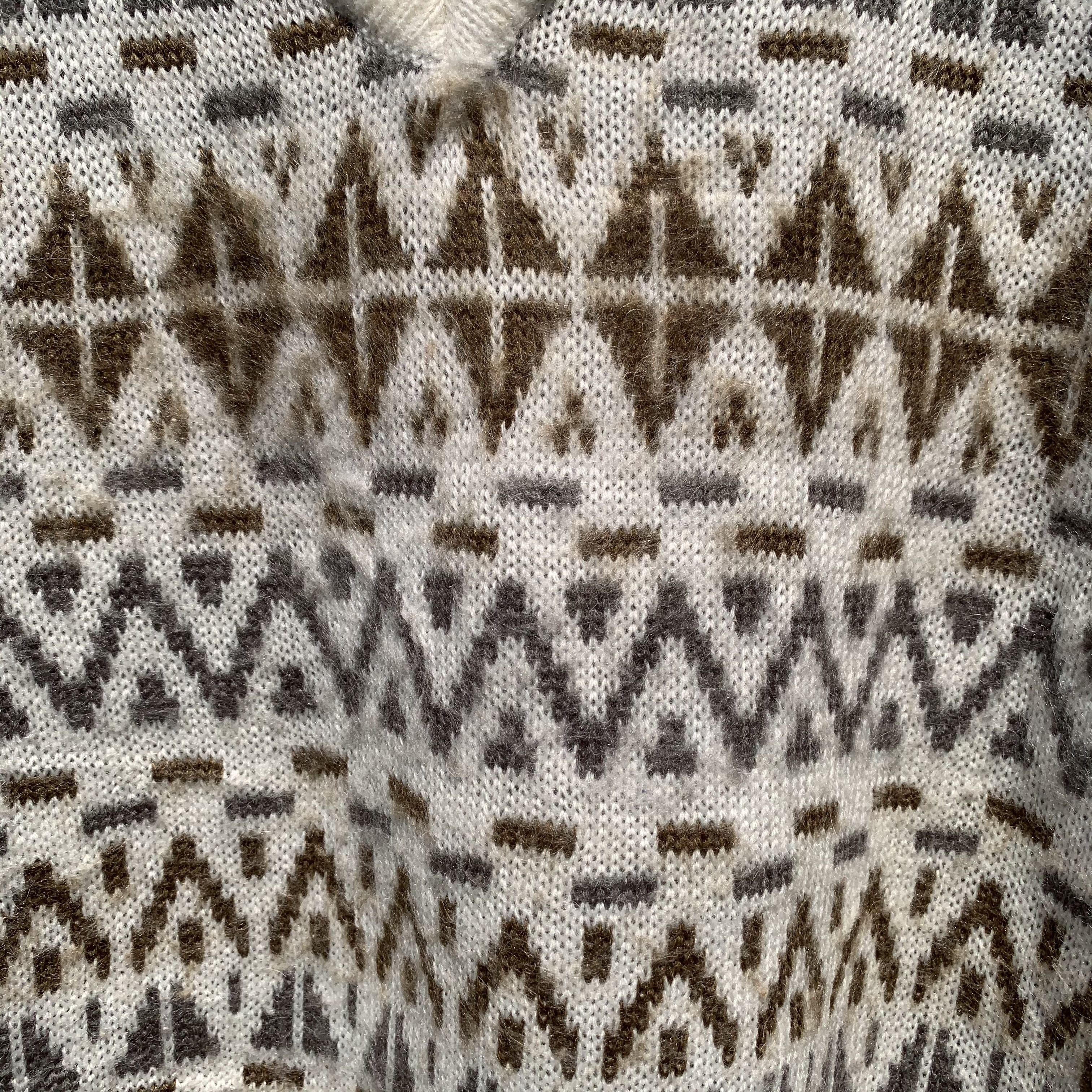 Piaget 1990’s Vintage Piaget Knit Jumper Arts Vneck Sweater Size US M / EU 48-50 / 2 - 4 Thumbnail