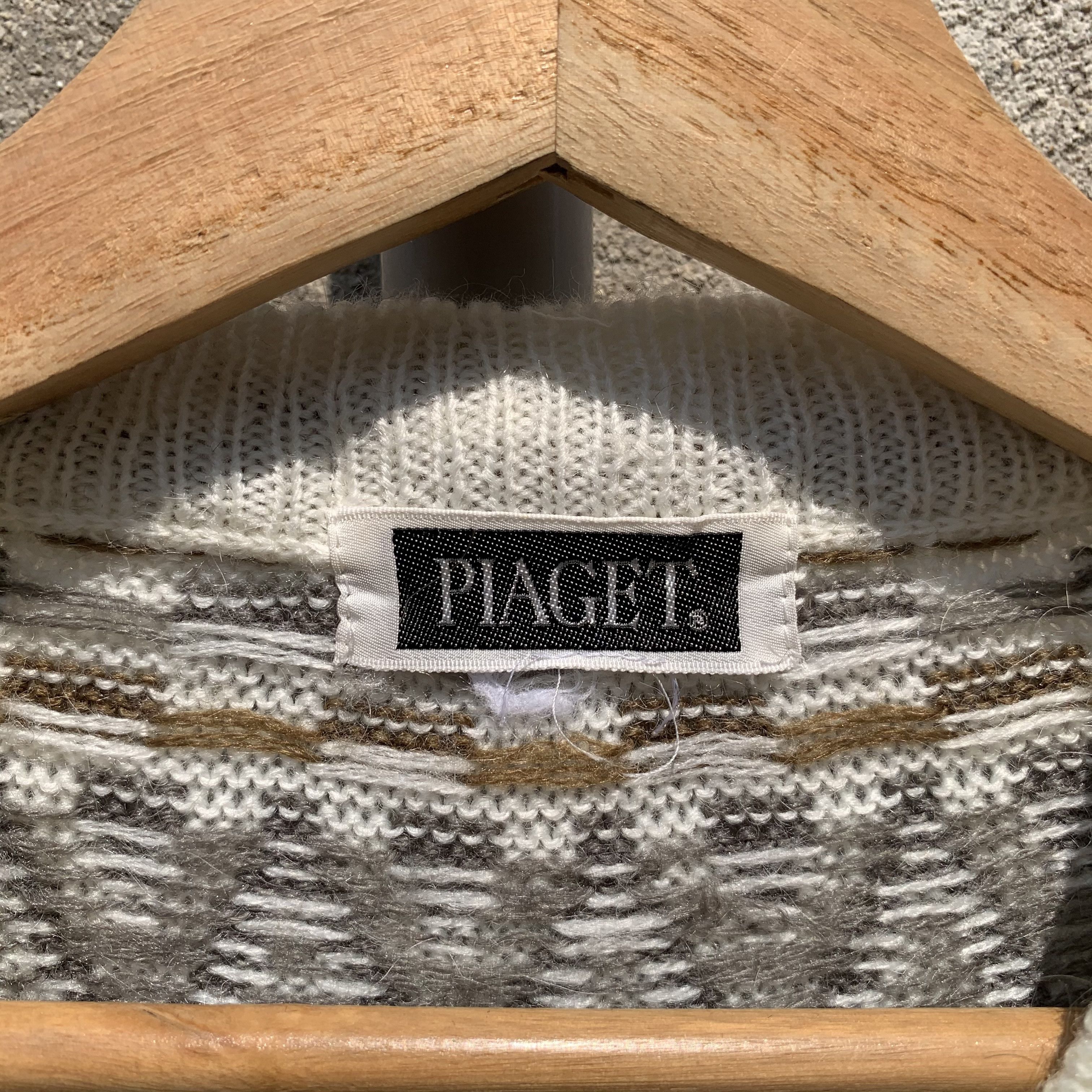 Piaget 1990’s Vintage Piaget Knit Jumper Arts Vneck Sweater Size US M / EU 48-50 / 2 - 6 Thumbnail