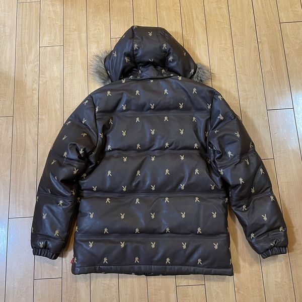 Supreme playboy leather on sale jacket