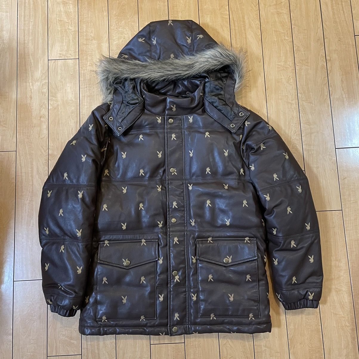 Playboy × Supreme Supreme Playboy Leather Jacket | Grailed