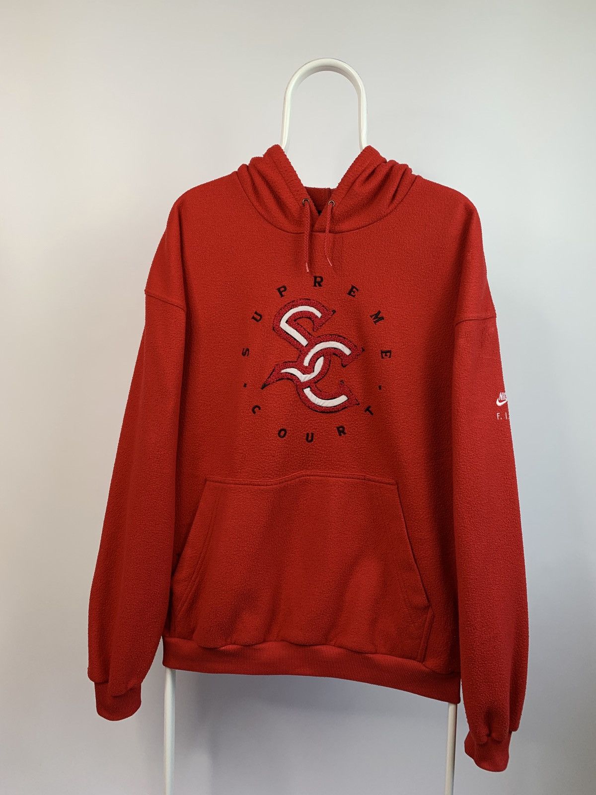 Nike supreme hoodie red hotsell