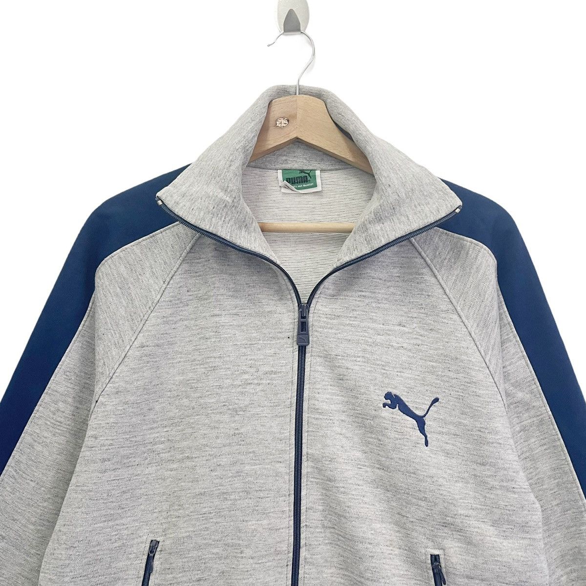 Puma × Vintage Vintage 80s Puma Small Logo Fullzip Sweater Size M Size US M / EU 48-50 / 2 - 4 Thumbnail