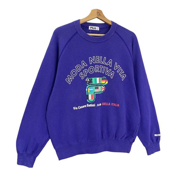 Fila × Vintage Vintage Fila Crewneck Sweatshirt Size M Size US M / EU 48-50 / 2 - 2 Thumbnail
