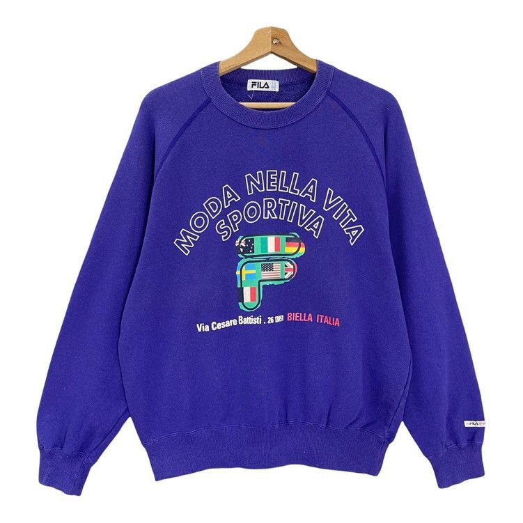 Fila × Vintage Vintage Fila Crewneck Sweatshirt Size M Size US M / EU 48-50 / 2 - 1 Thumbnail