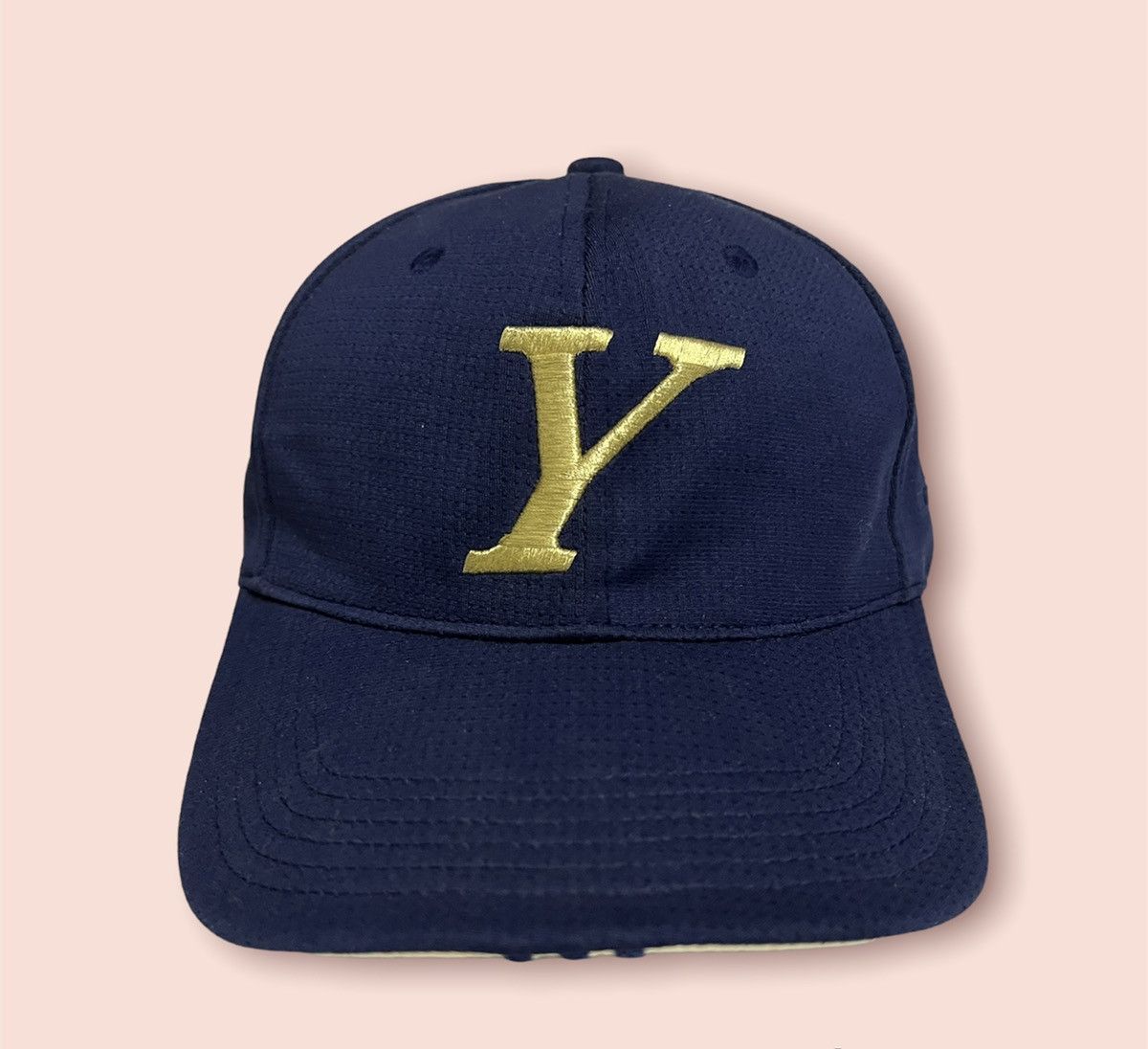 Adidas RARE ADIDAS EMBROIDED YALE ITALIC Y LOGO STRAPBACK CAP Size ONE SIZE - 4 Thumbnail