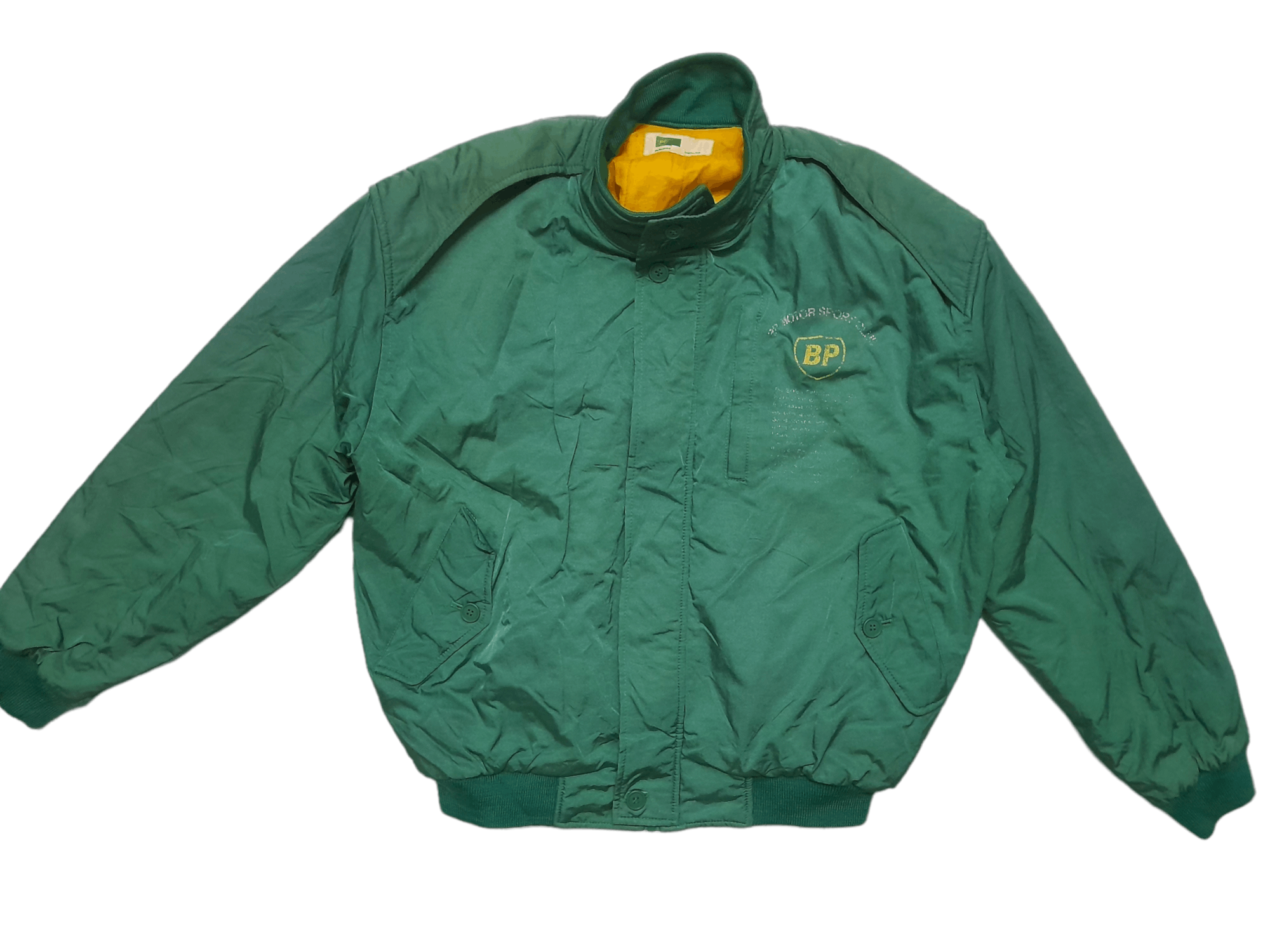 Vintage vtg BP Racing Team Bomber Jacket (E17) Size US L / EU 52-54 / 3 - 4 Thumbnail