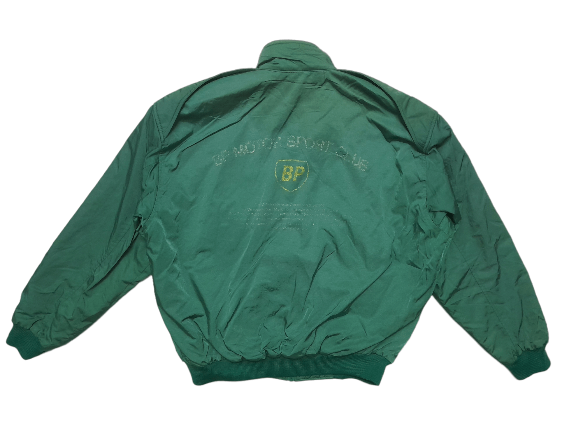 Vintage vtg BP Racing Team Bomber Jacket (E17) Size US L / EU 52-54 / 3 - 6 Thumbnail