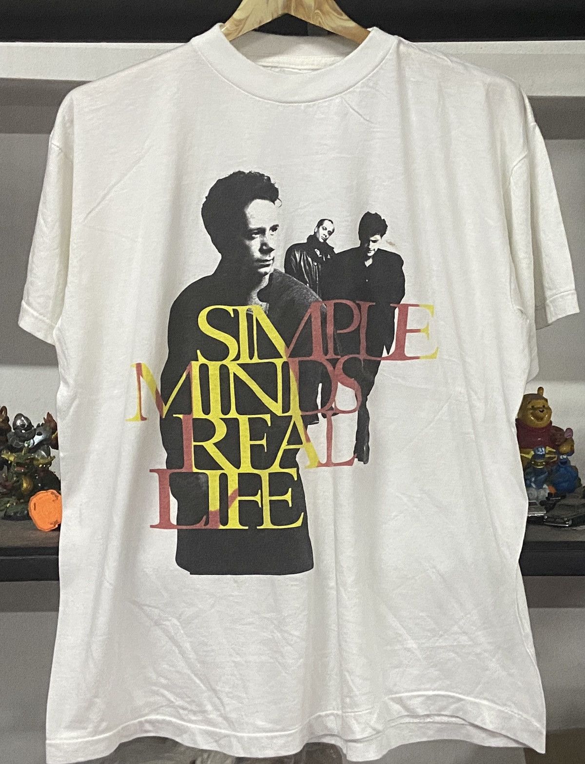 Vintage 1990s SIMPLE MINDS Real Life punk new wave Tshirt
