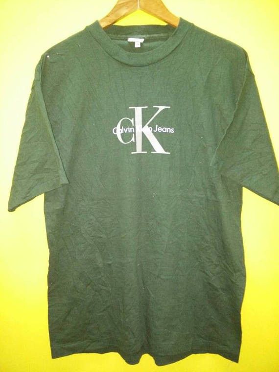 Calvin Klein CALVIN KLIEN GREEN T SHIRT Size US M / EU 48-50 / 2 - 1 Thumbnail