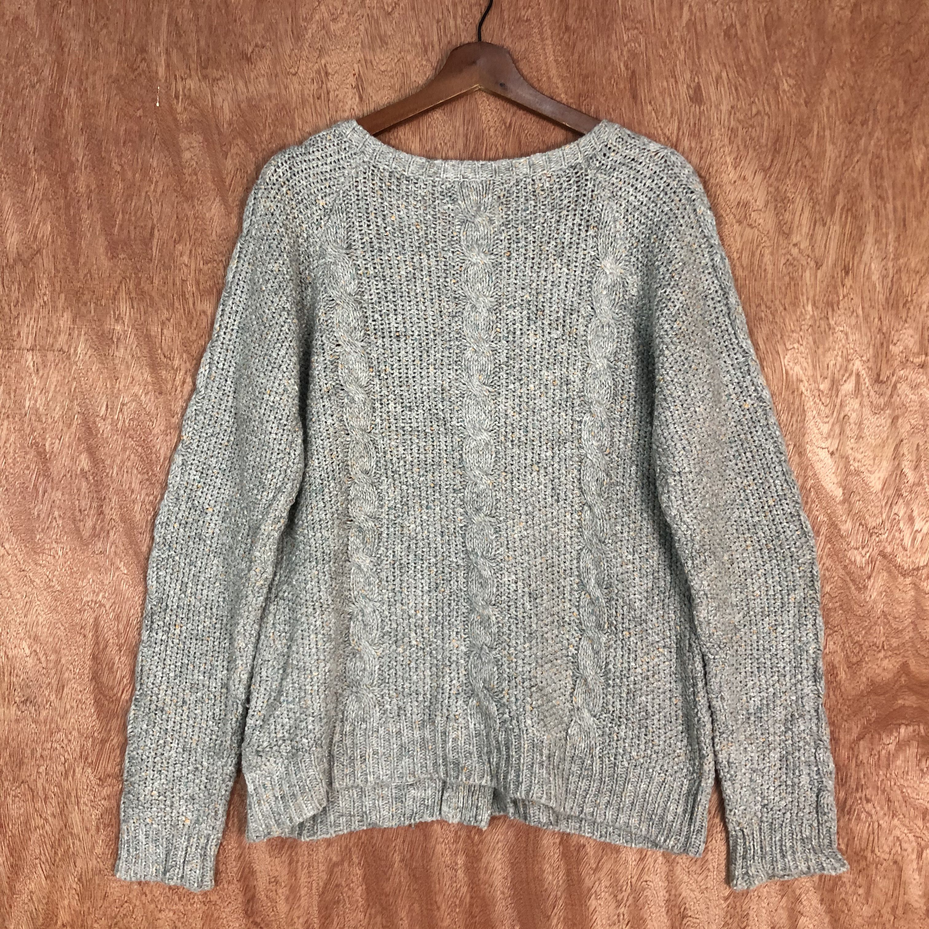 Homespun Knitwear Leciel Grey Shag Shaggy Knitwear #c550 Size US M / EU 48-50 / 2 - 12 Thumbnail