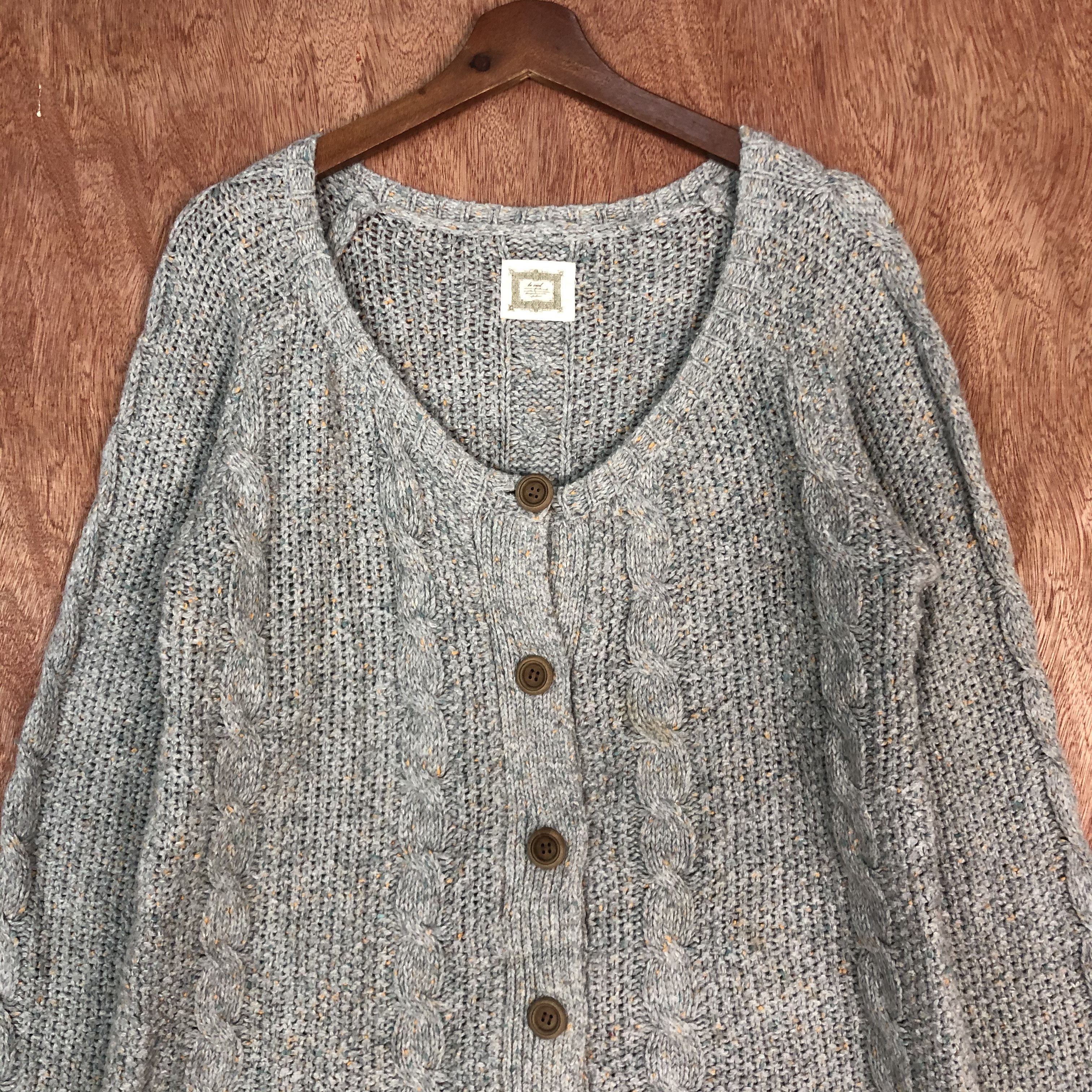 Homespun Knitwear Leciel Grey Shag Shaggy Knitwear #c550 Size US M / EU 48-50 / 2 - 7 Thumbnail