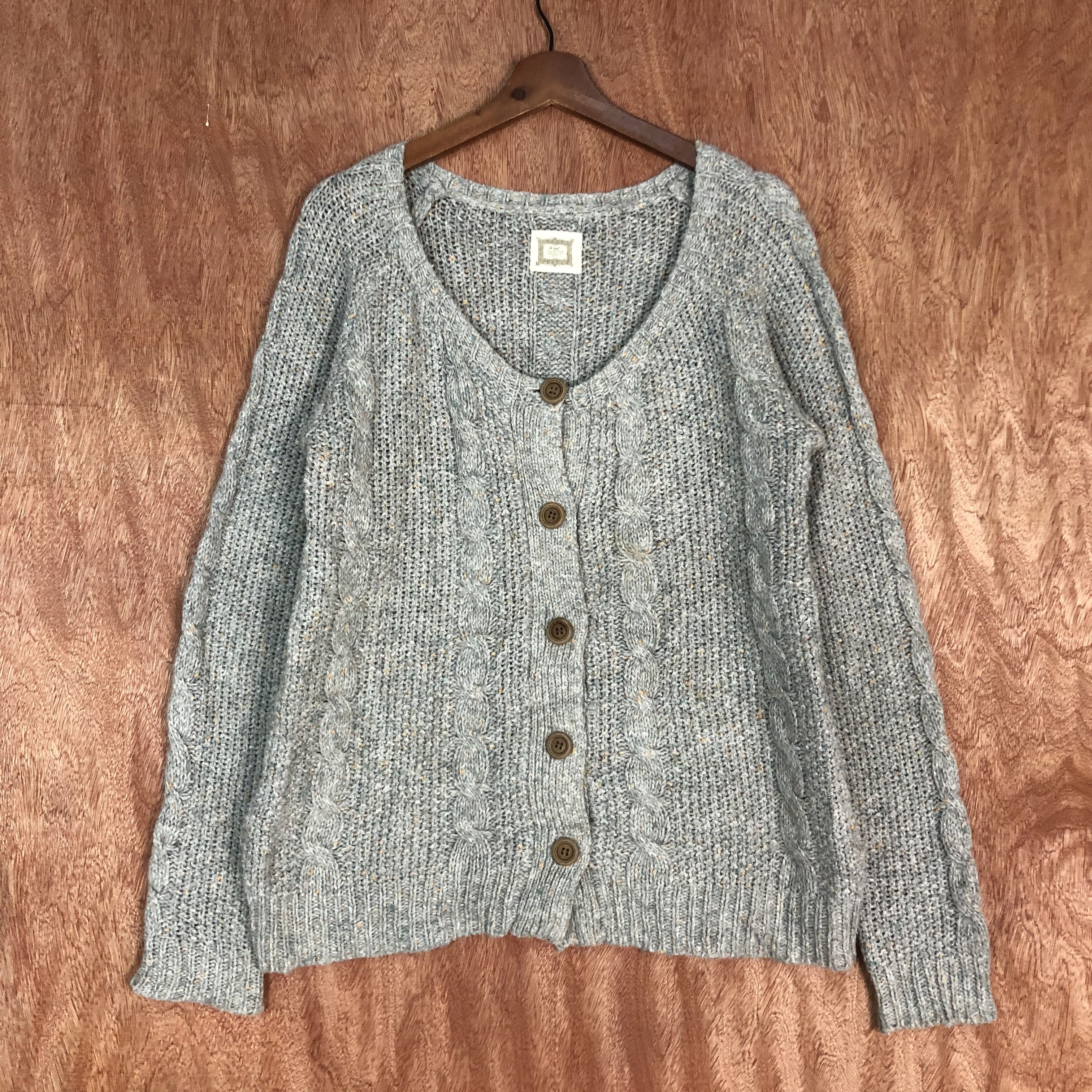 Homespun Knitwear Leciel Grey Shag Shaggy Knitwear #c550 Size US M / EU 48-50 / 2 - 1 Thumbnail